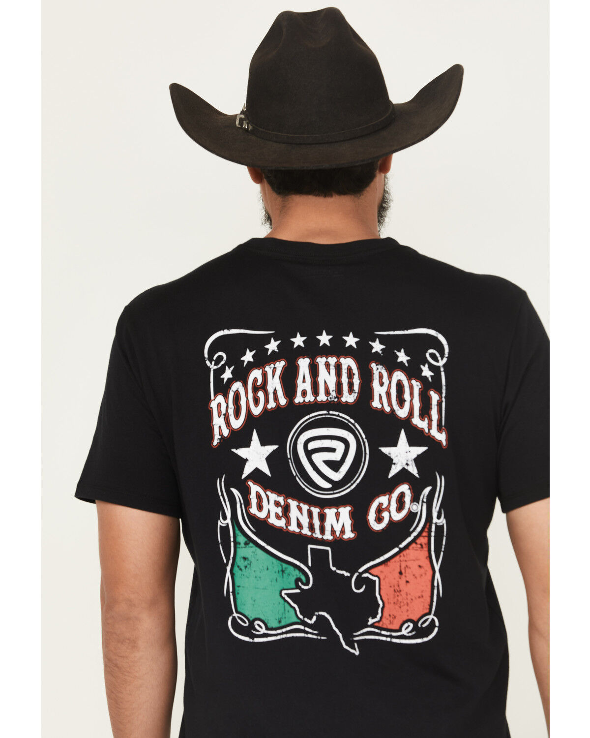 Rock & Roll Denim Men's Mexicano Short Sleeve Graphic T-Shirt