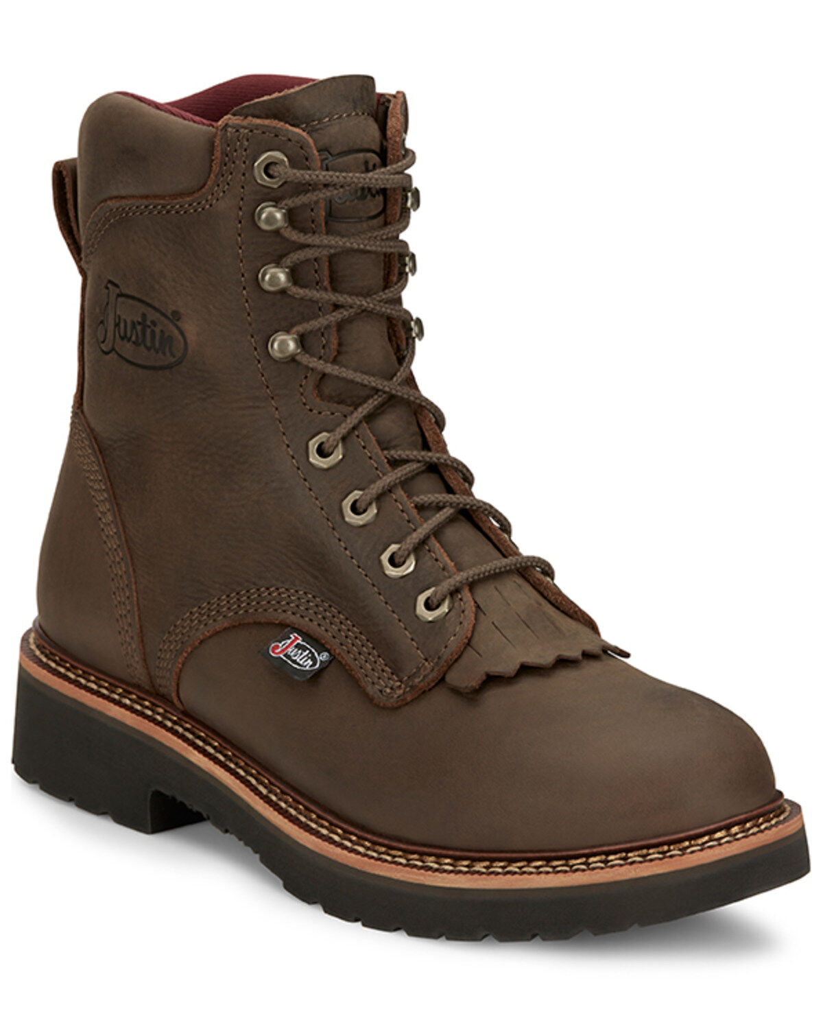 Justin Men's Rivot Lace-Up Work Boots - Soft Toe
