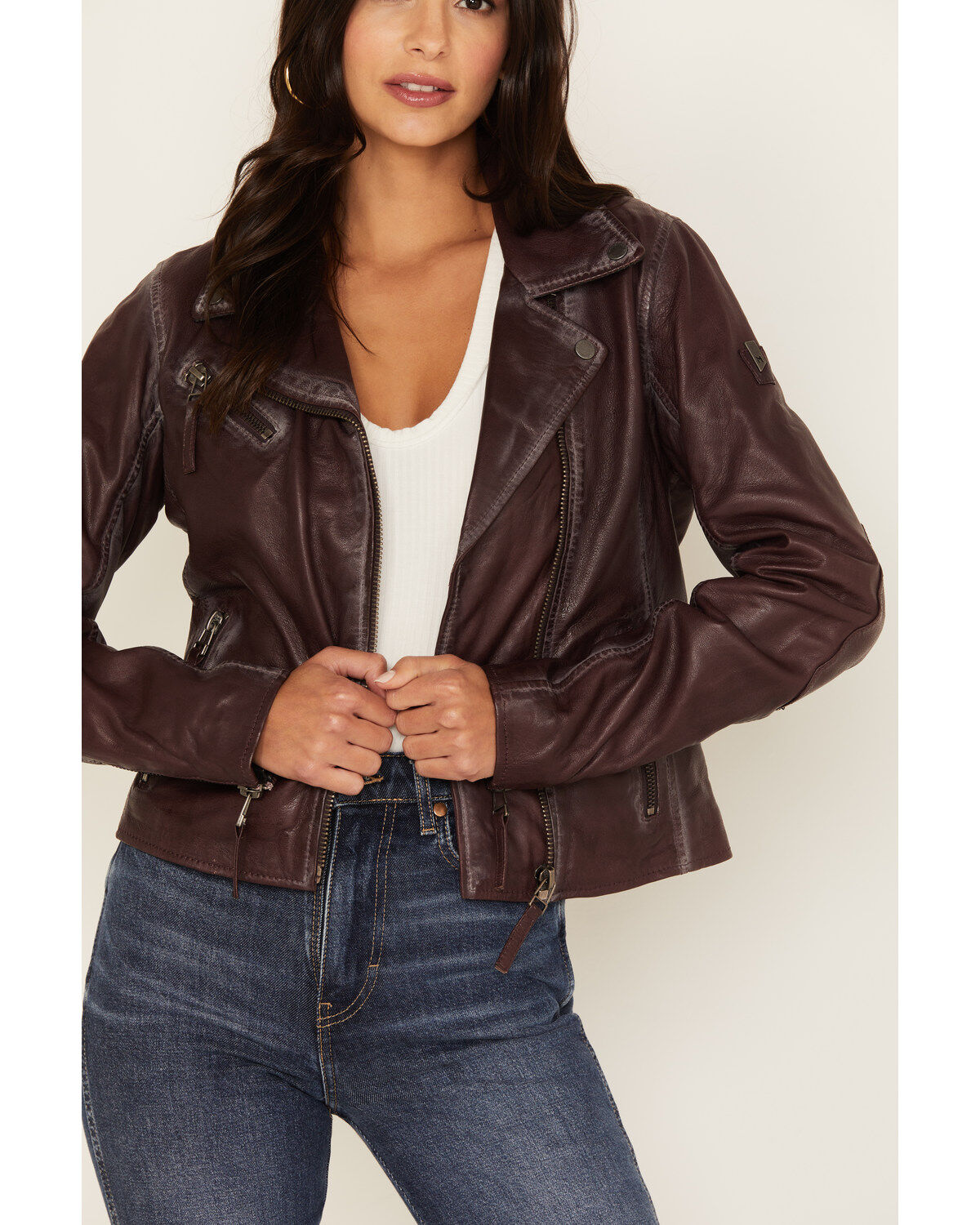 Mauritius Women's Christy Scatter Star Leather Jacket