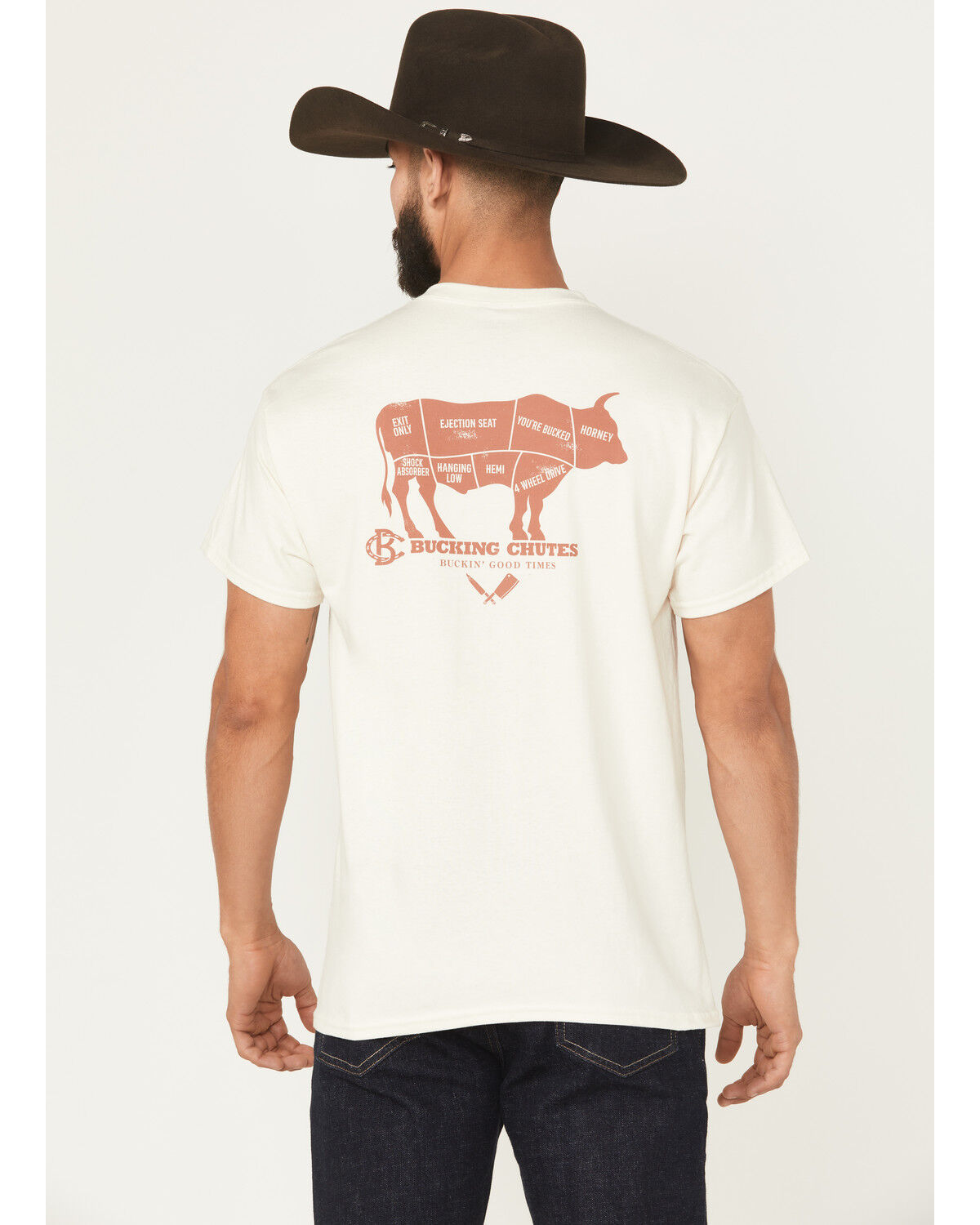 Bucking Chutes Men's Prime Cuts Short Sleeve Graphic T-Shirt