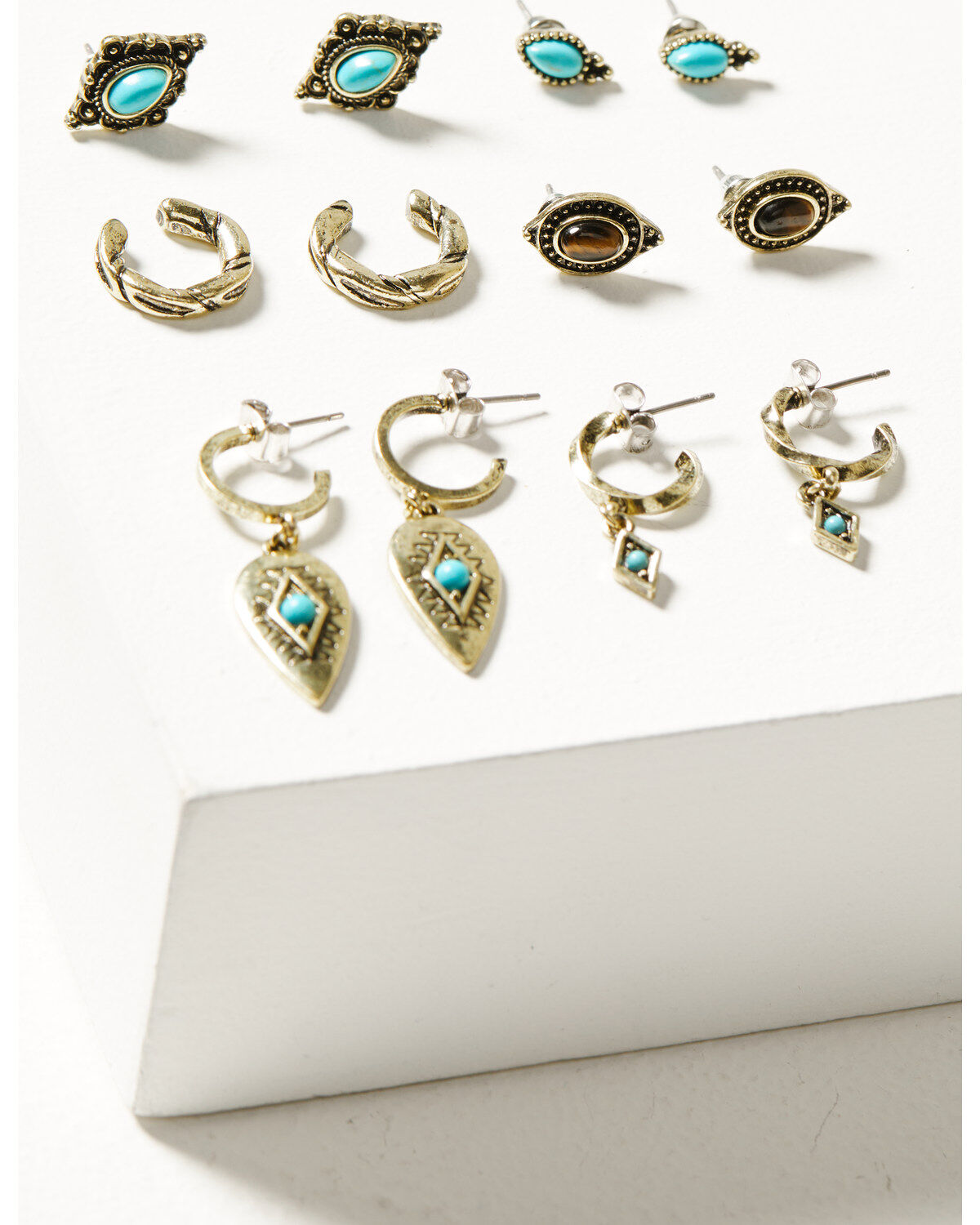 Shyanne Women's Desert Boheme Twisted Cuff Earring Set - 6 Pieces