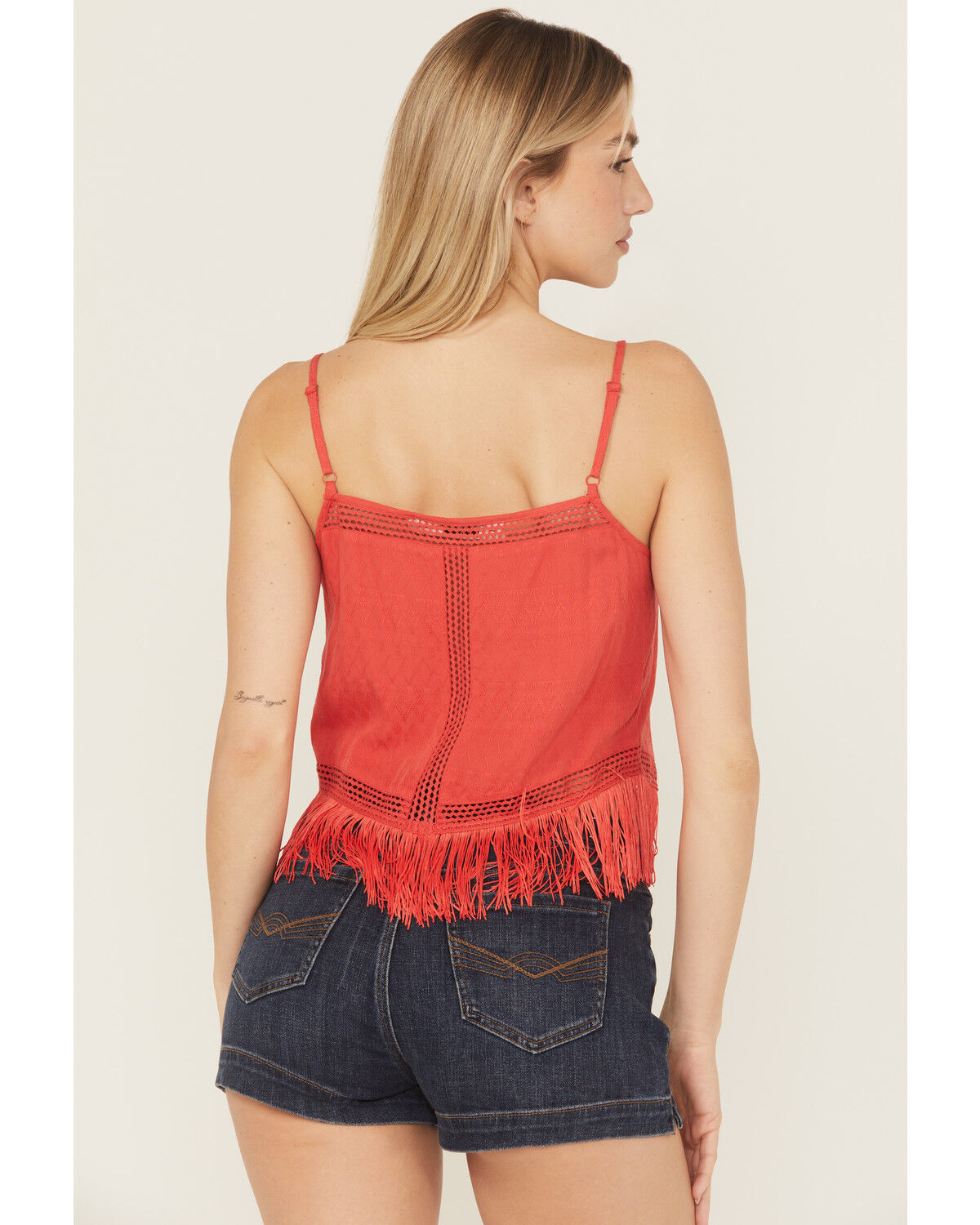 Idyllwind Women's Briarwick Jacquard Fringe Sleeveless Tank Top