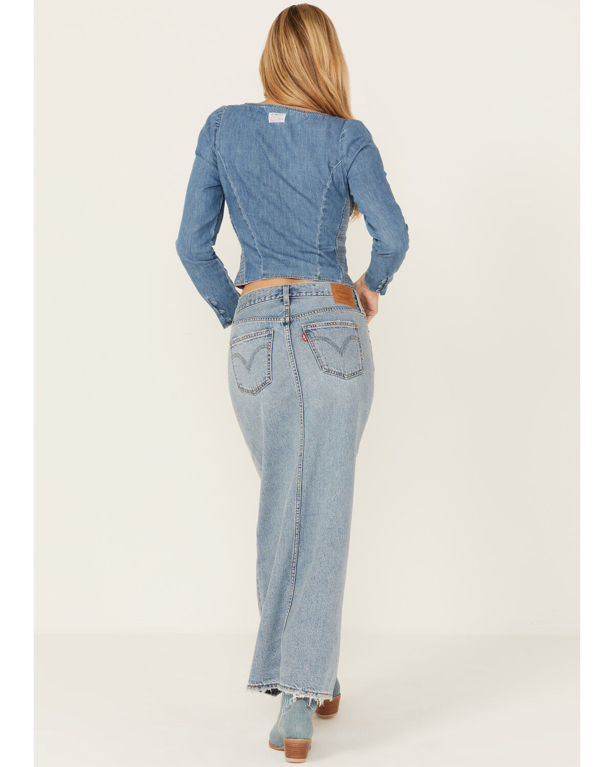 Levi's Premium Women's Ankle Column Denim Skirt