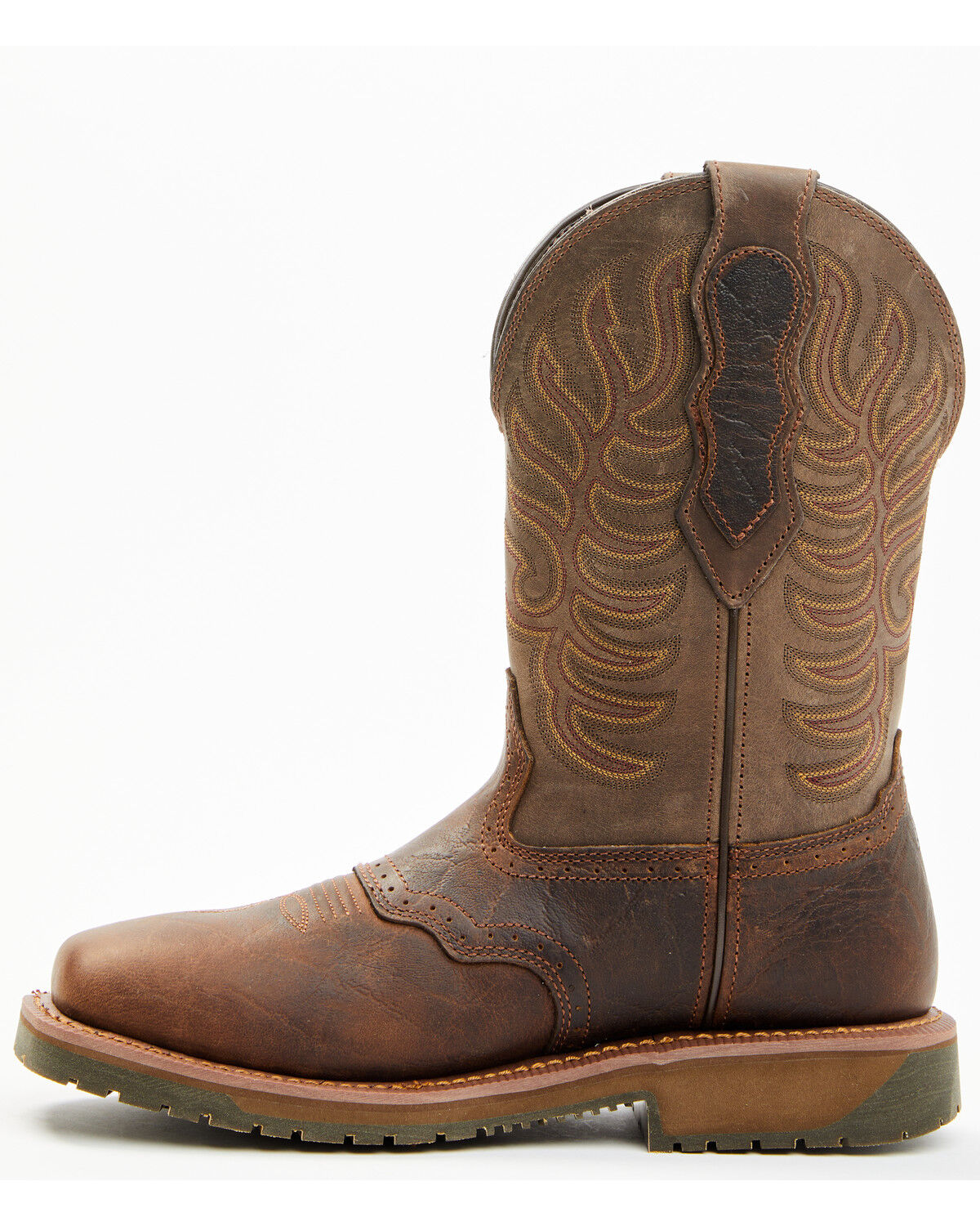 Double H Men's 11" Domestic I.C.E.&reg; Saddle Vamp Performance Western Boots - Broad Square Toe