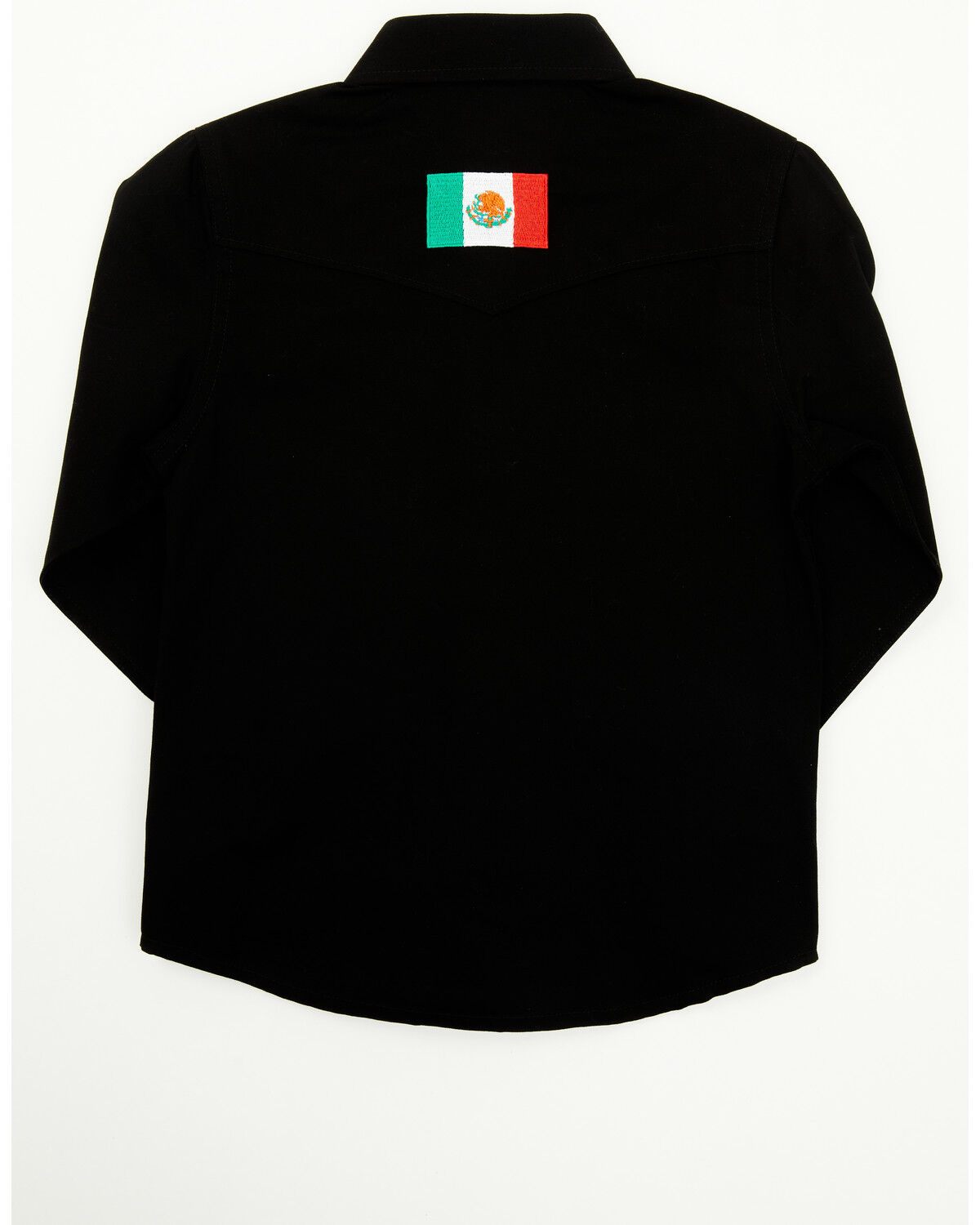 Rodeo Clothing Boys' Mexico Rodeo Long Sleeve Snap Western Shirt