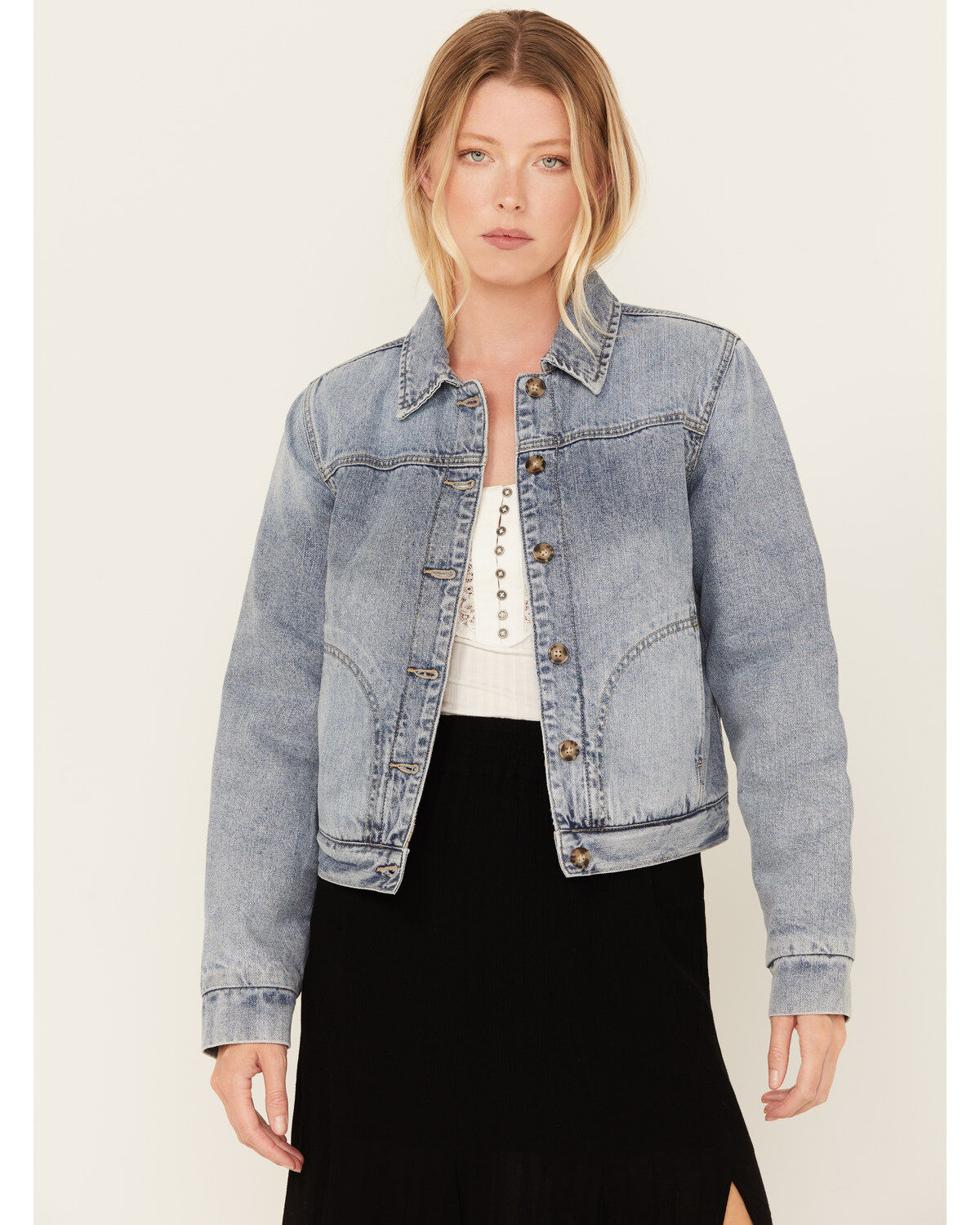 Idyllwind Women's Barton Reversible Denim Blanket Jacket