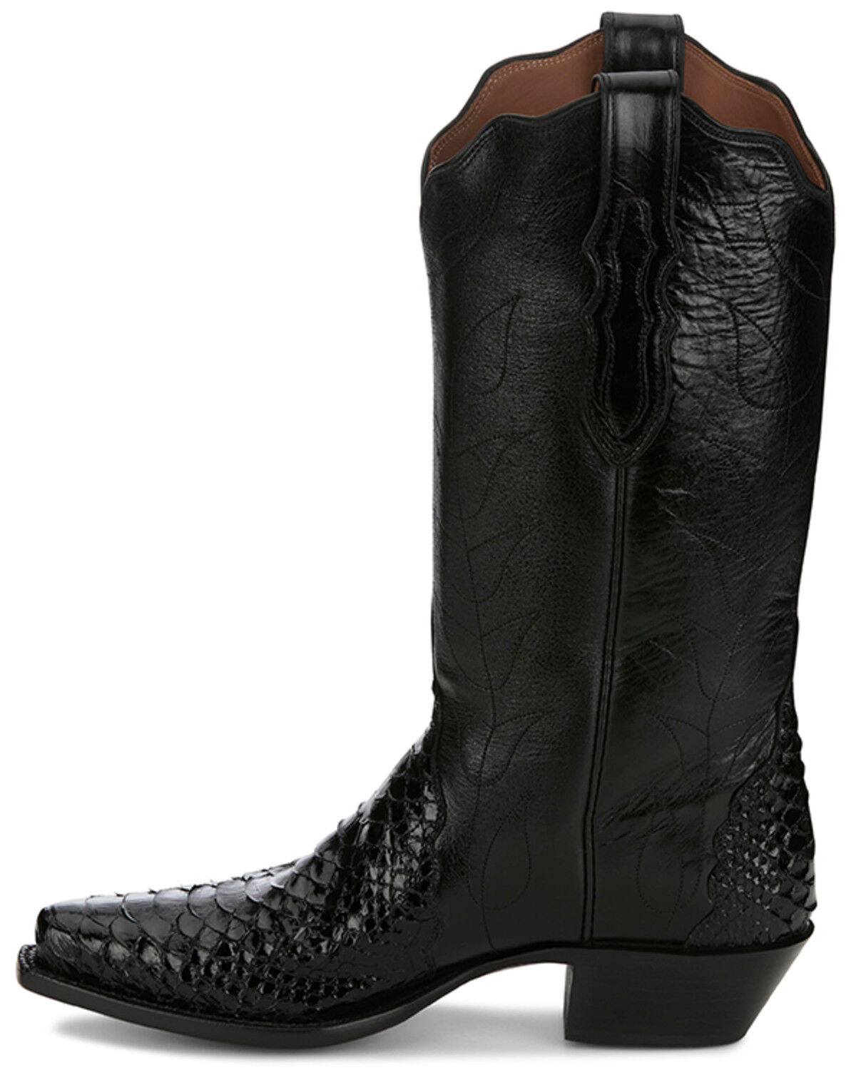 Tony Lama Women's Boot Barn Exclusive Tri-Ad Exotic Python Western Boots - Snip Toe
