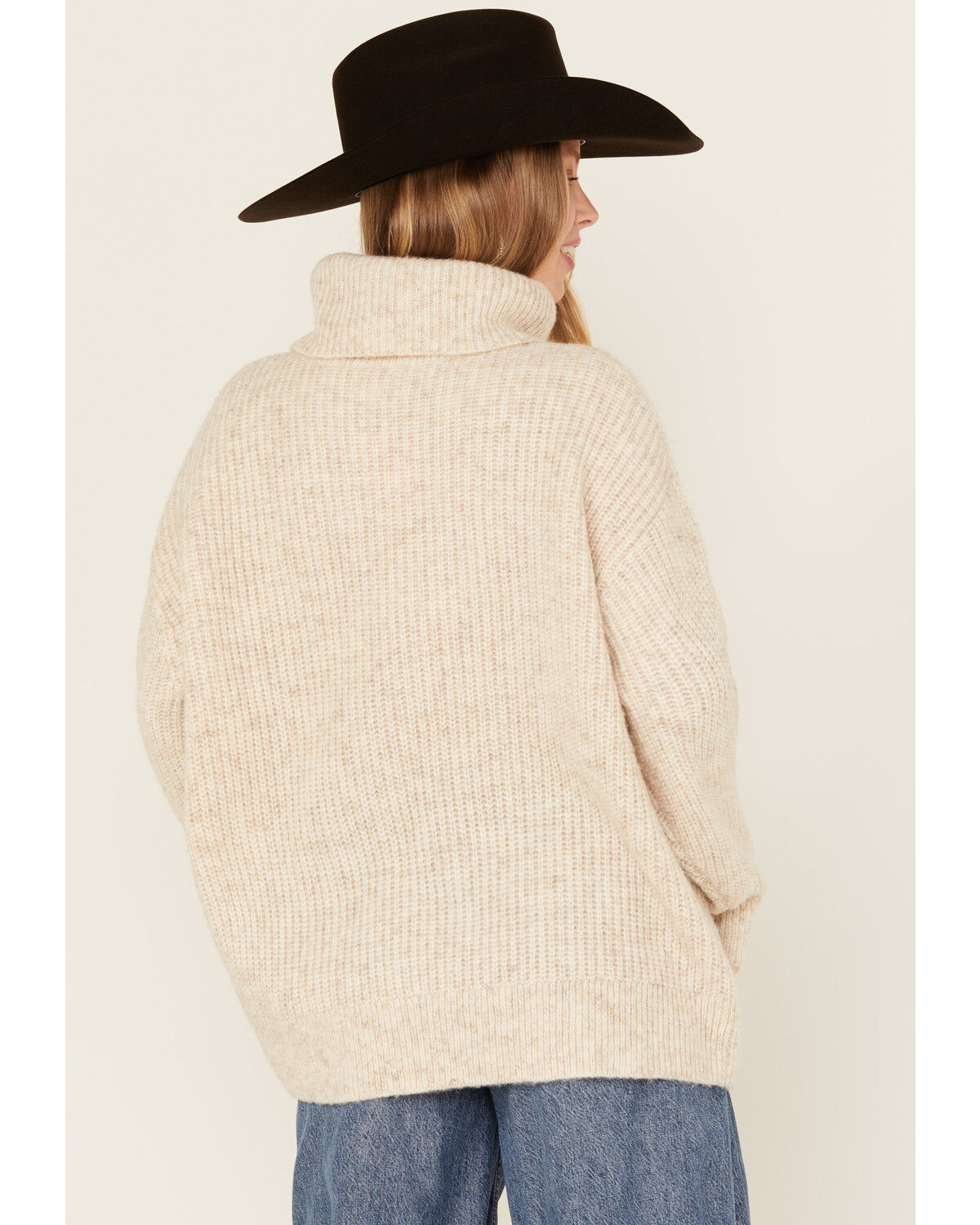 Cleo + Wolf Women's Oversized Turtleneck Sweater