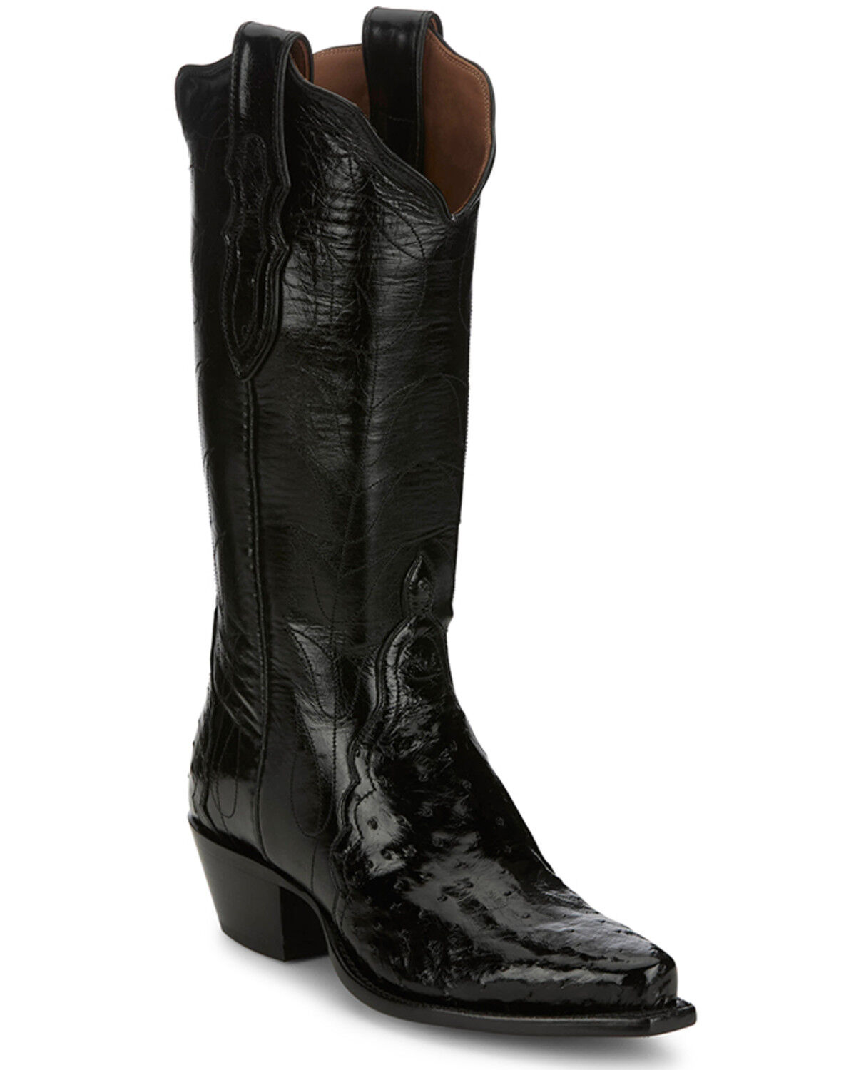Tony Lama Women's Boot Barn Exclusive Exotic Ostrich Western Boots - Snip Toe