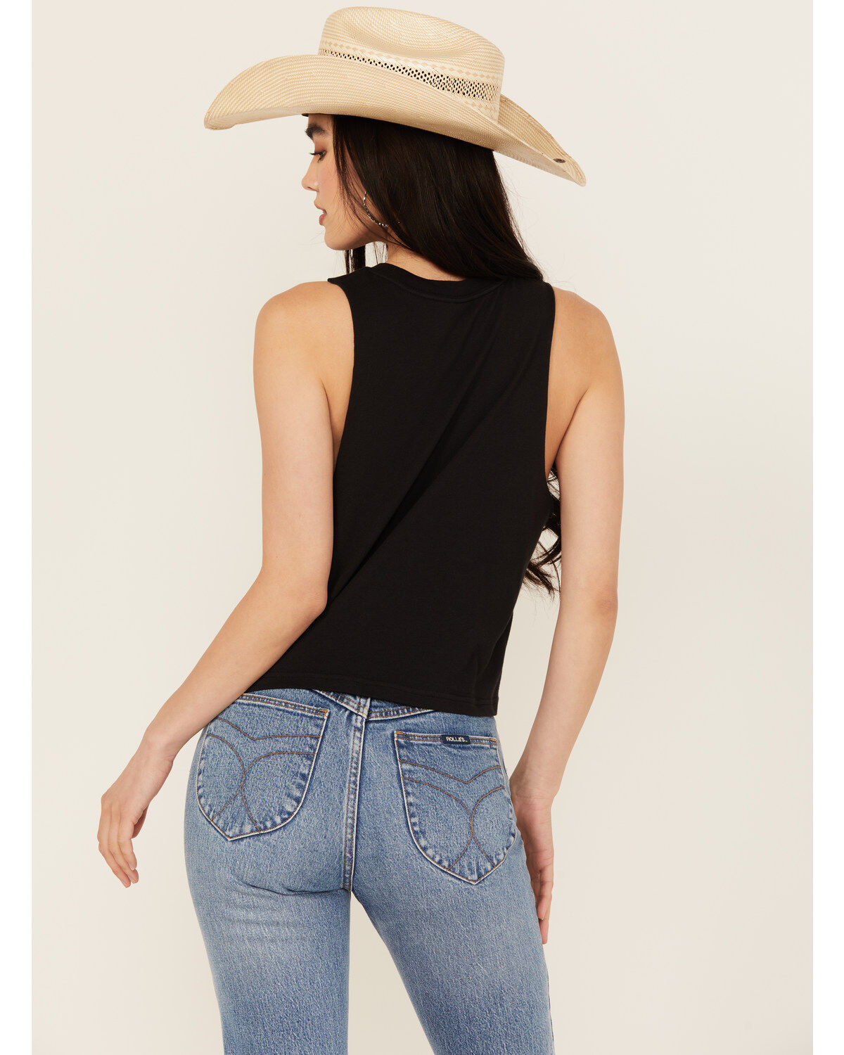 Wrangler Women's 47 Americana Festival Cropped Graphic Tank