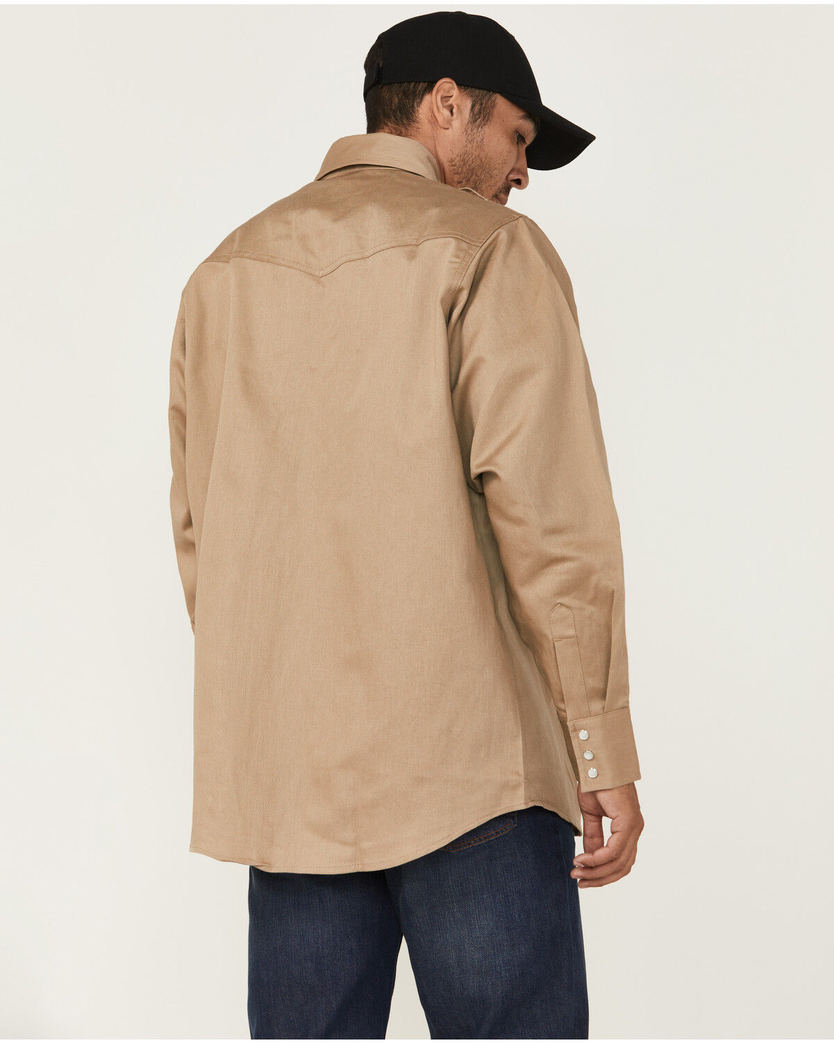 Forge Workwear Men's FR Solid Long Sleeve Snap Work Shirt