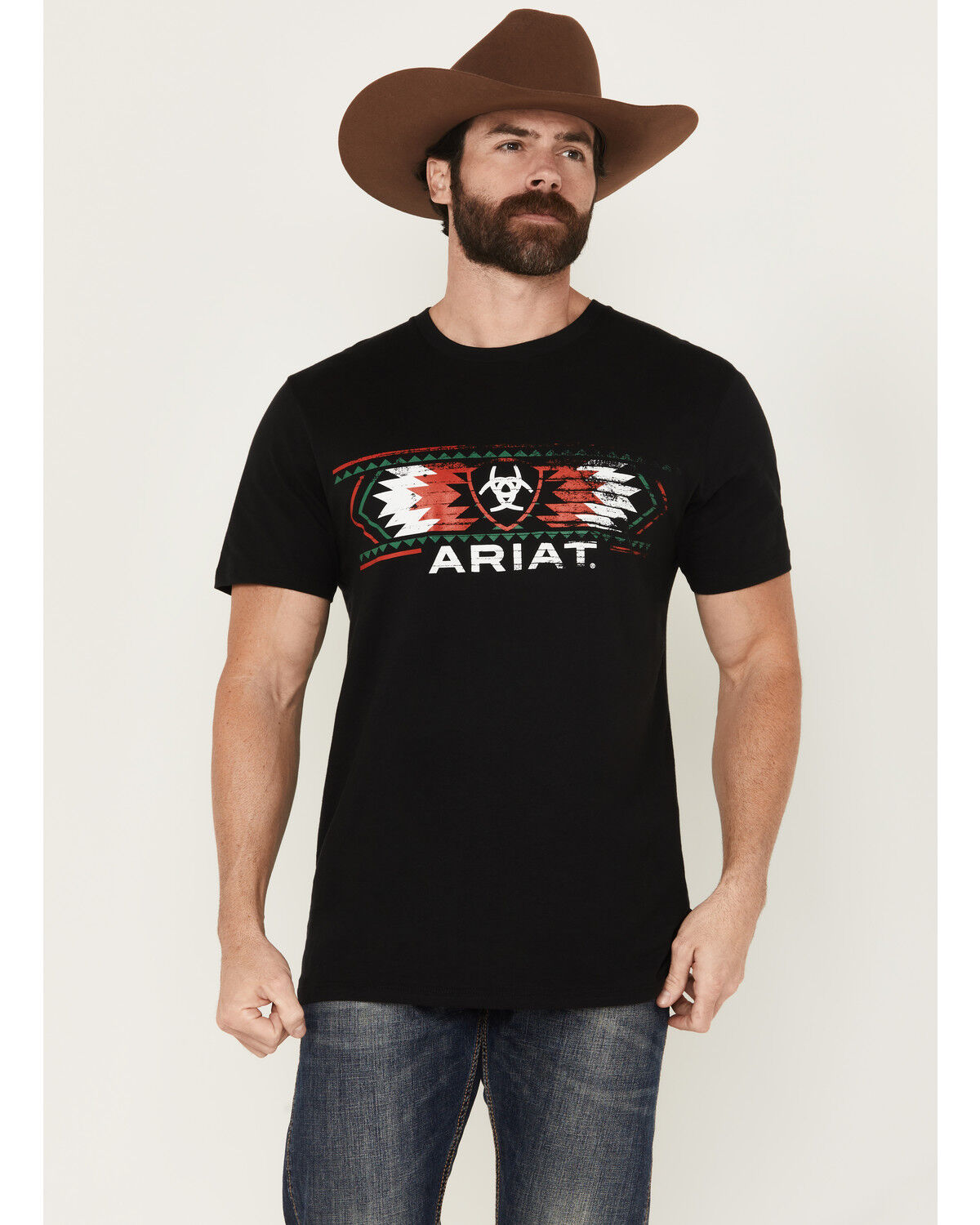 Ariat Men's Southwest Mexico Logo Short Sleeve Graphic T-Shirt