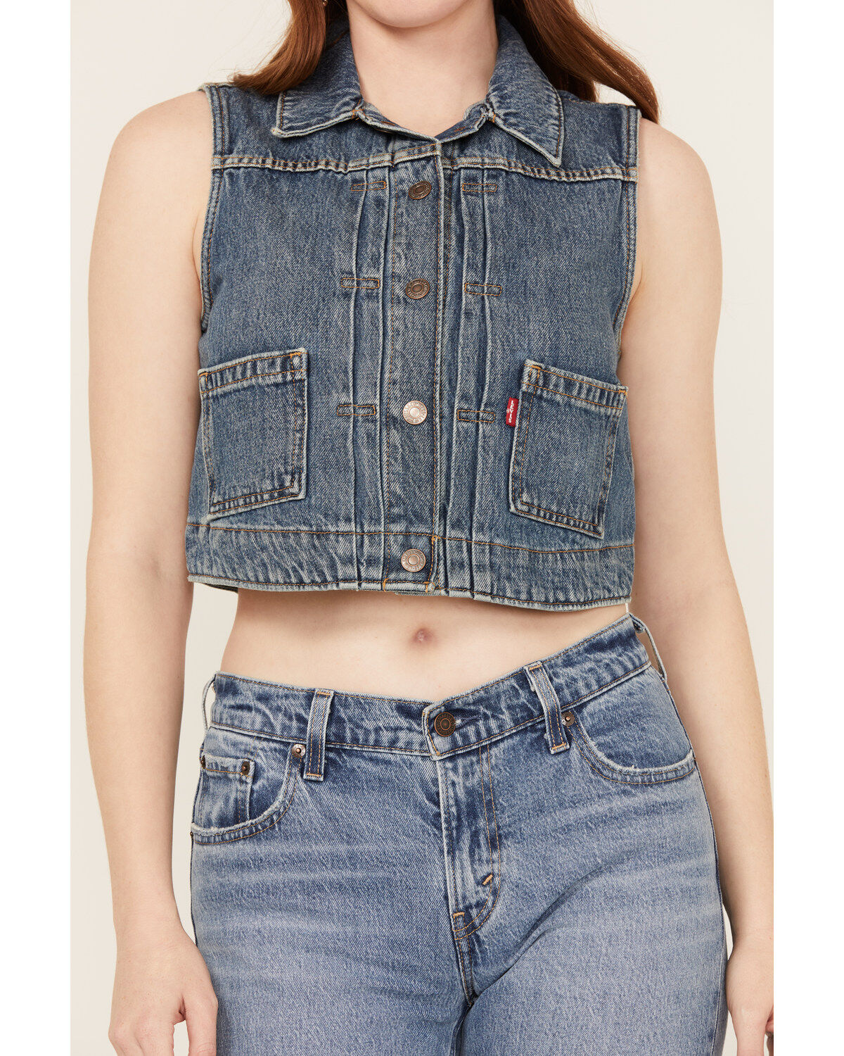 Levi's Women's Utility Trucker Denim Vest