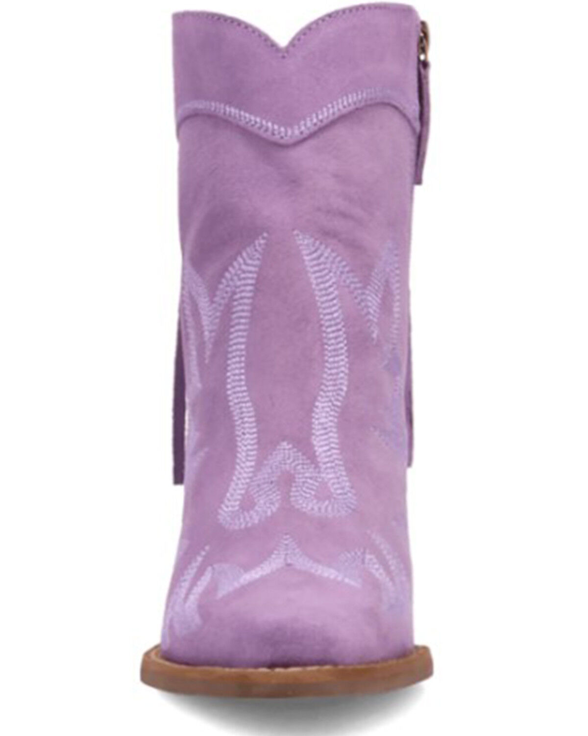 Dingo Women's Wild Sage Suede Fringe Western Booties - Round Toe