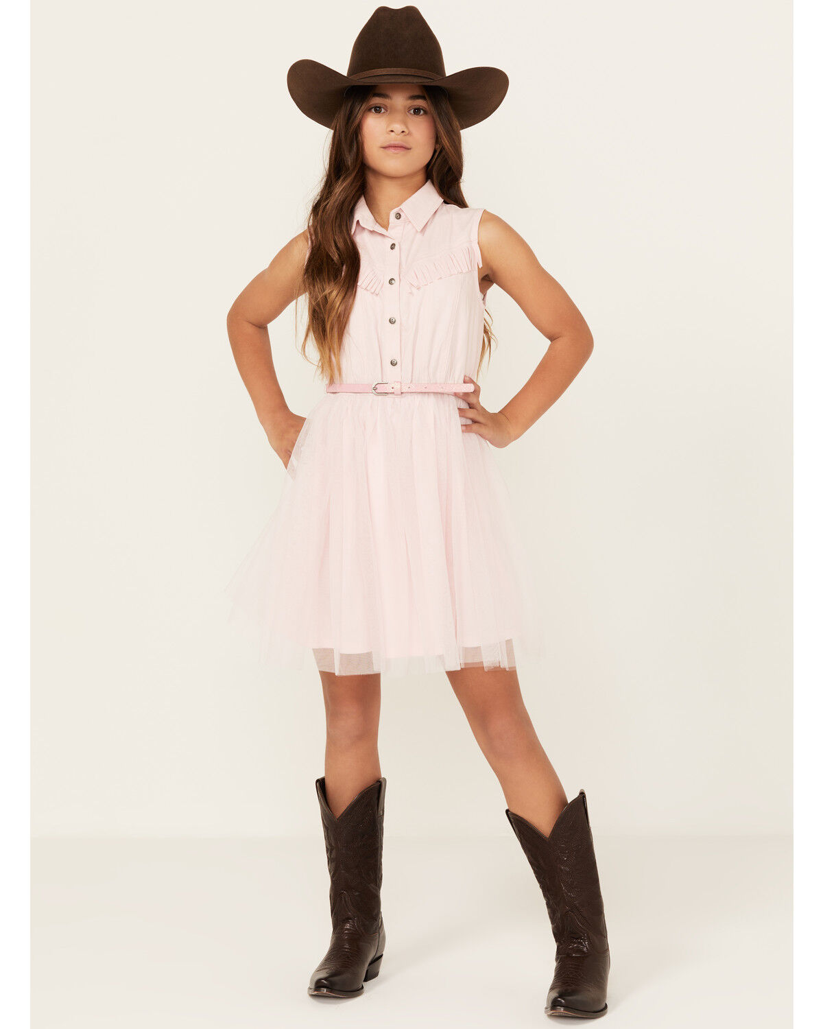 Sugar California Girls' Fringe Tutu Dress