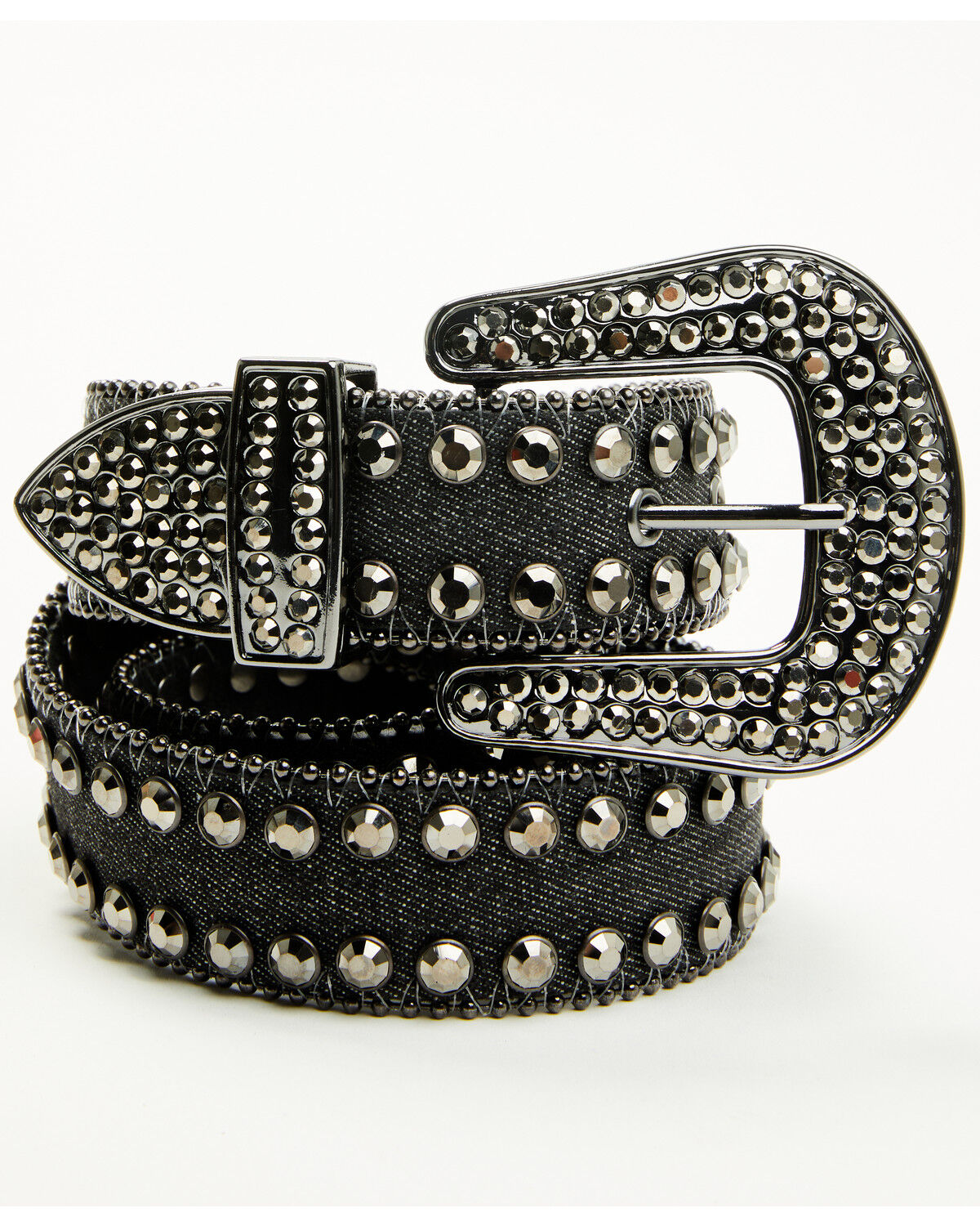 Shyanne Women's Denim Embellished Bling Belt