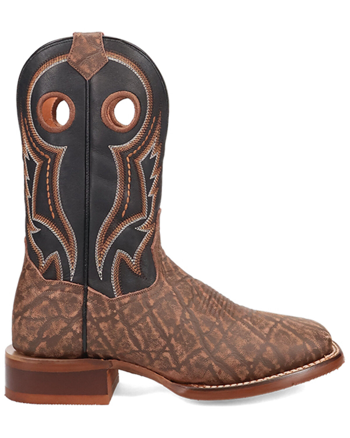 Dan Post Men's Elephant Print Western Boots - Broad Square Toe