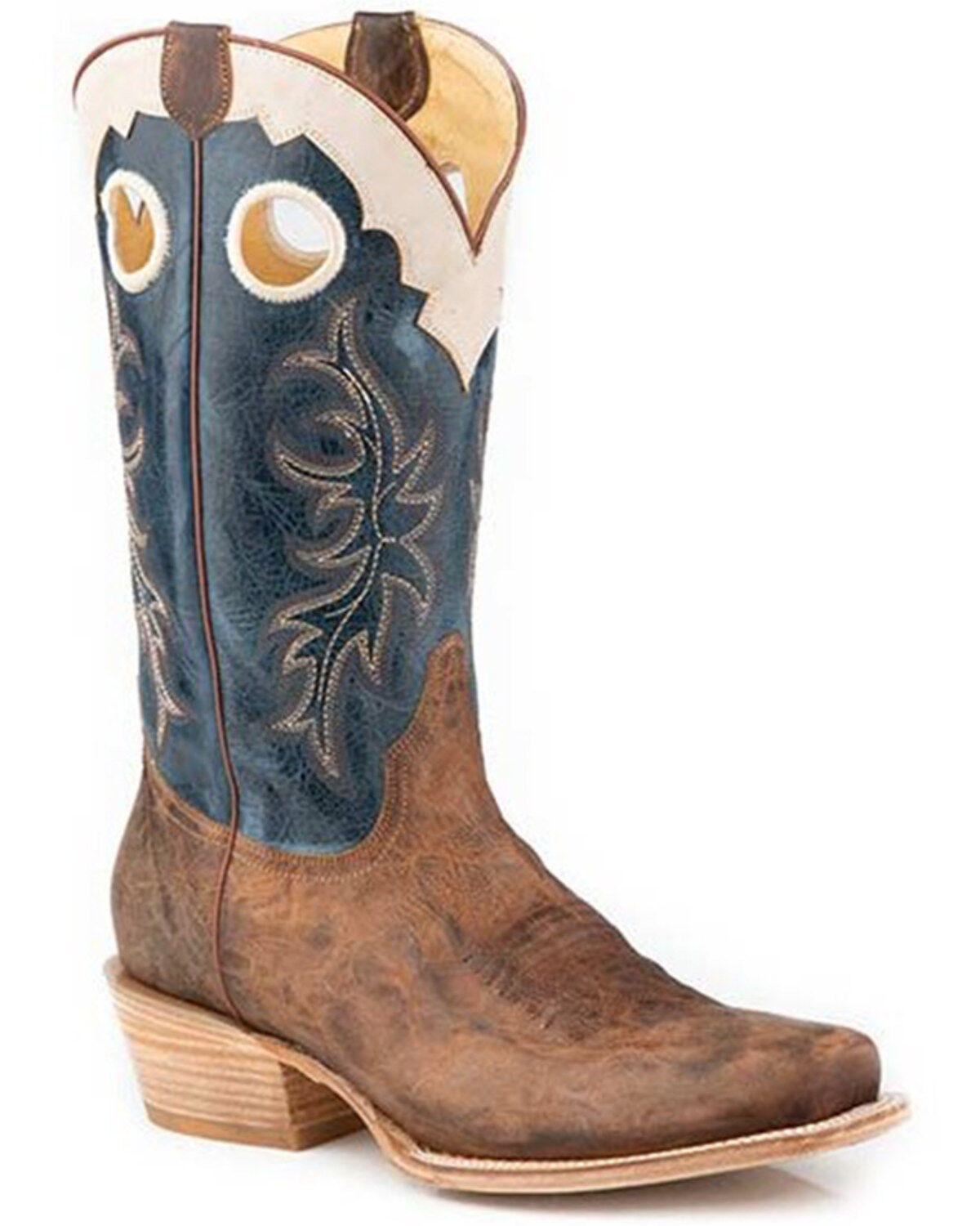 Roper Men's Ride Em' Cutter Western Boots - Square Toe