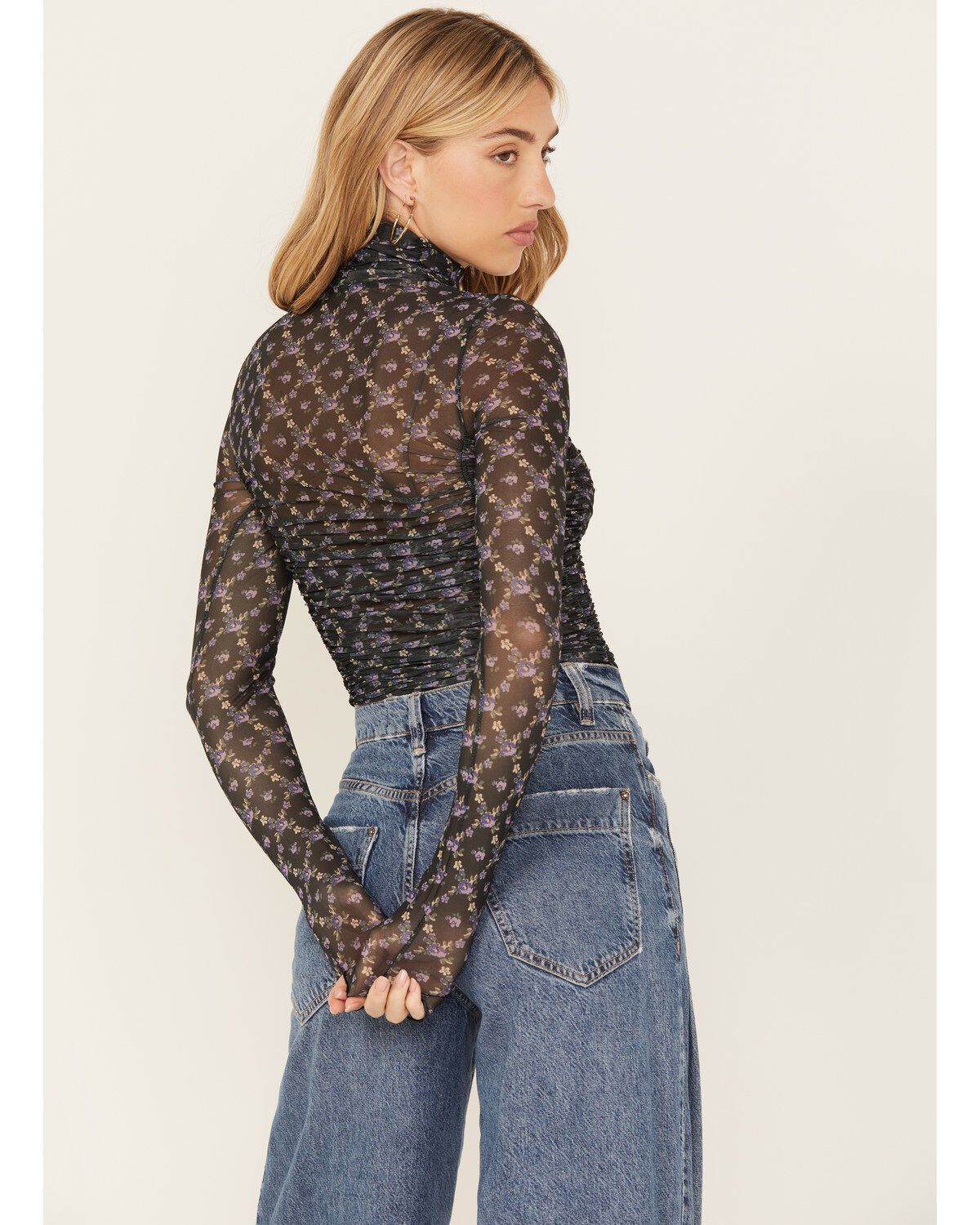 Free People Women's Under It All Printed Bodysuit