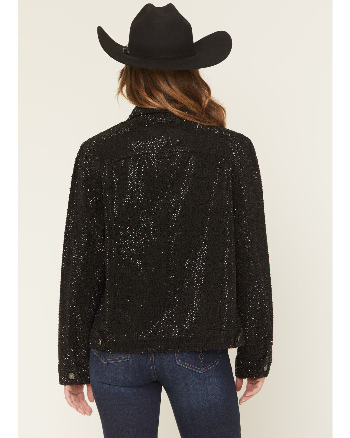 DanielXDiamond Women's Cash Embellished Denim Jacket