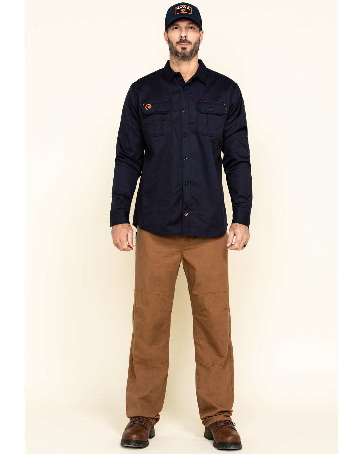 Hawx Men's FR Long Sleeve Woven Work Shirt - Tall