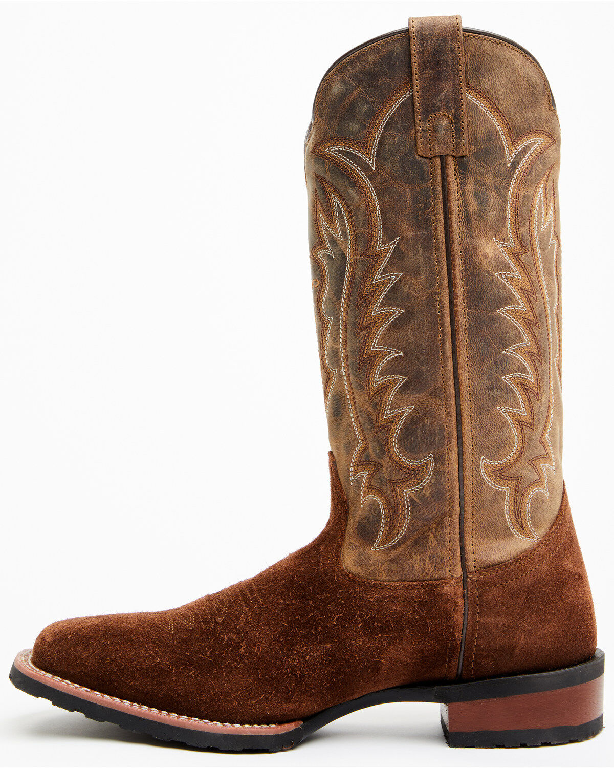 Laredo Men's Rigid Roughout Performance Western Boots - Broad Square Toe