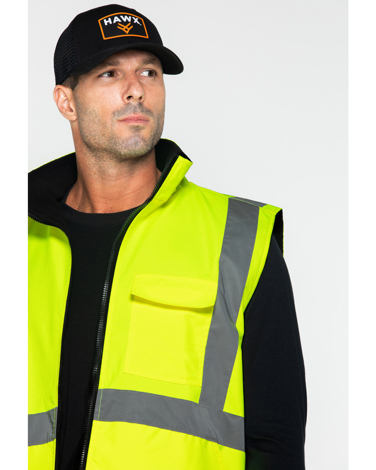 Hawx Men's Reversible Reflective Work Vest