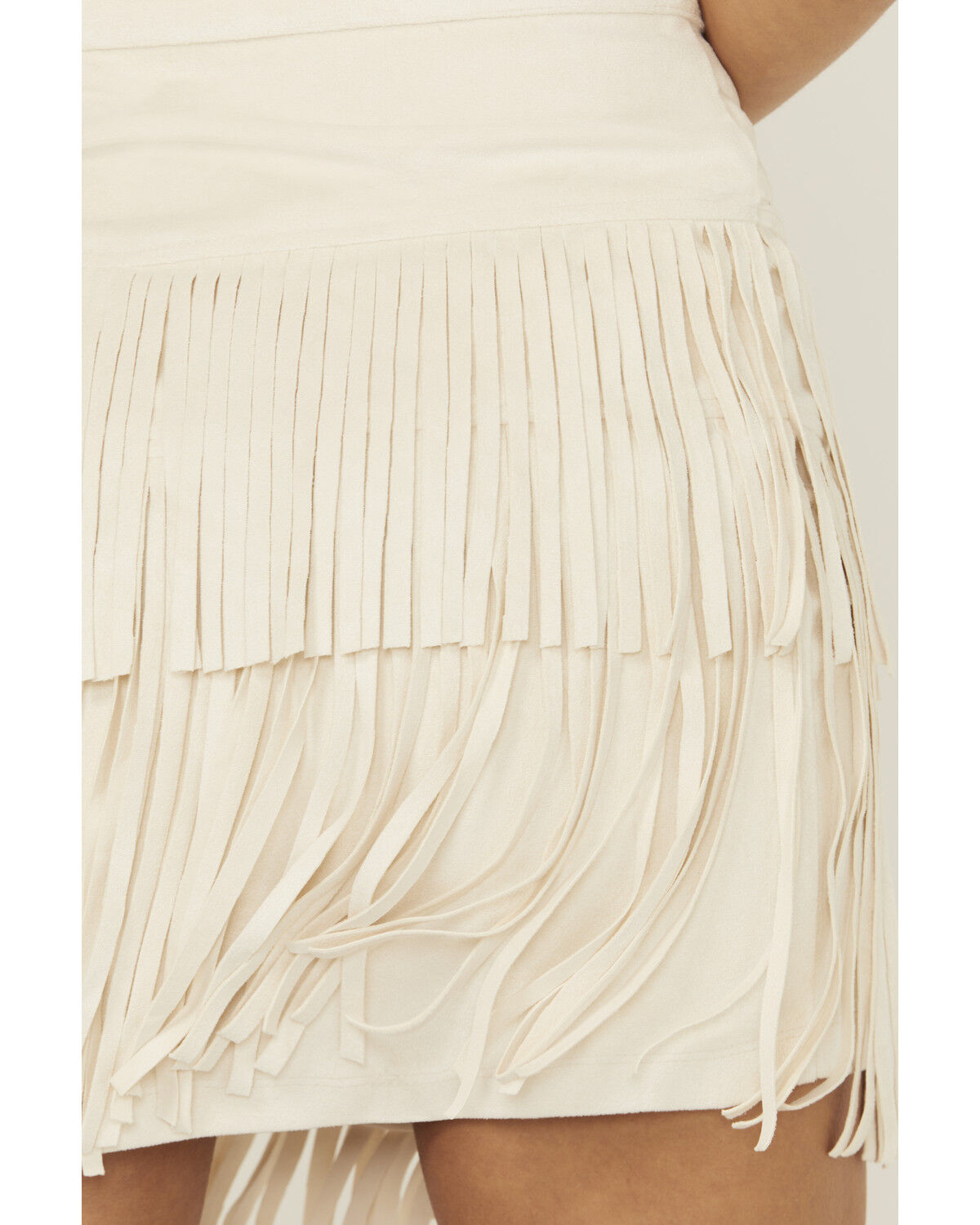 Rock & Roll Denim Women's Fringe Studded Skirt