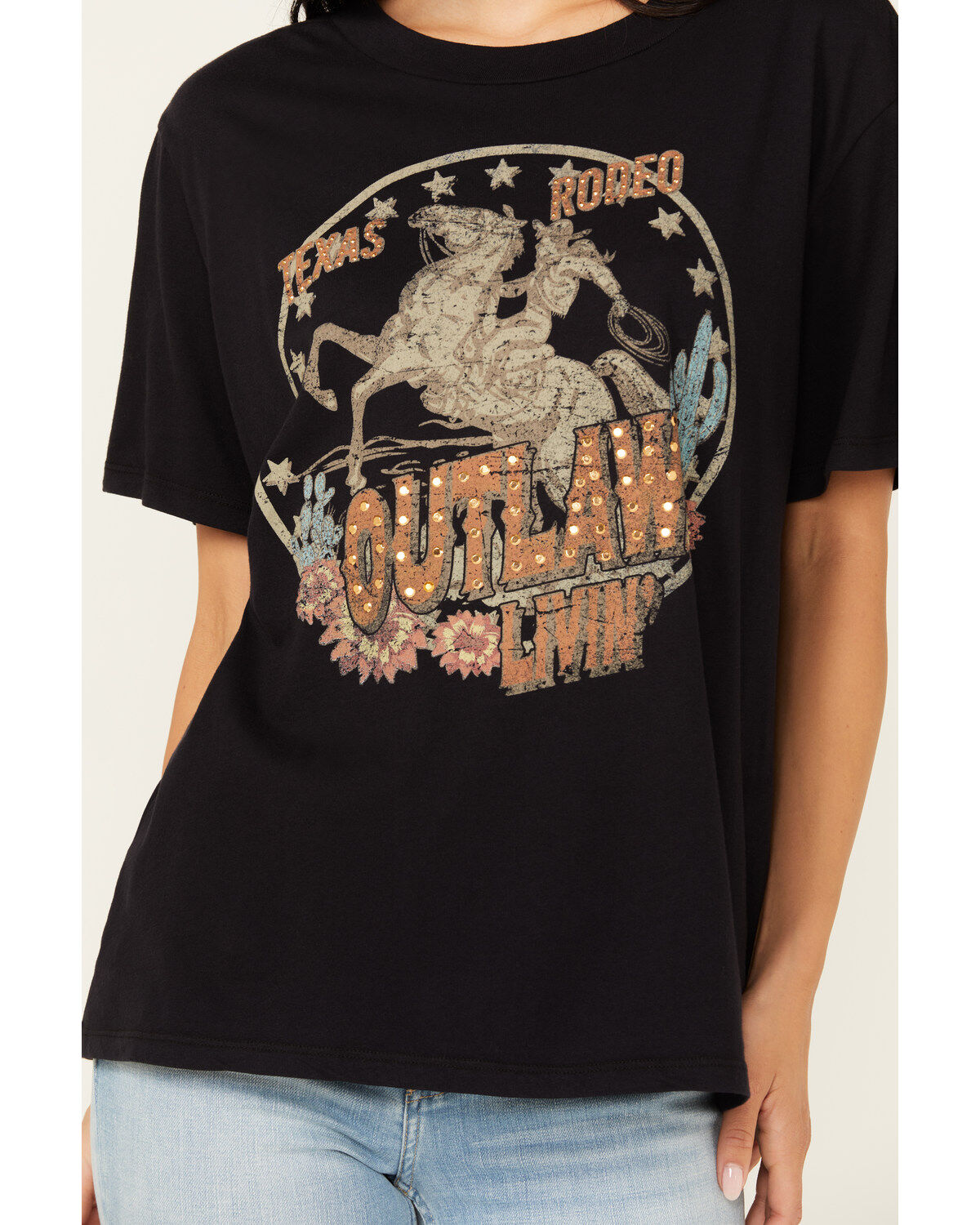 Idyllwind Women's Outlaw Livin' Short Sleeve Graphic Tee