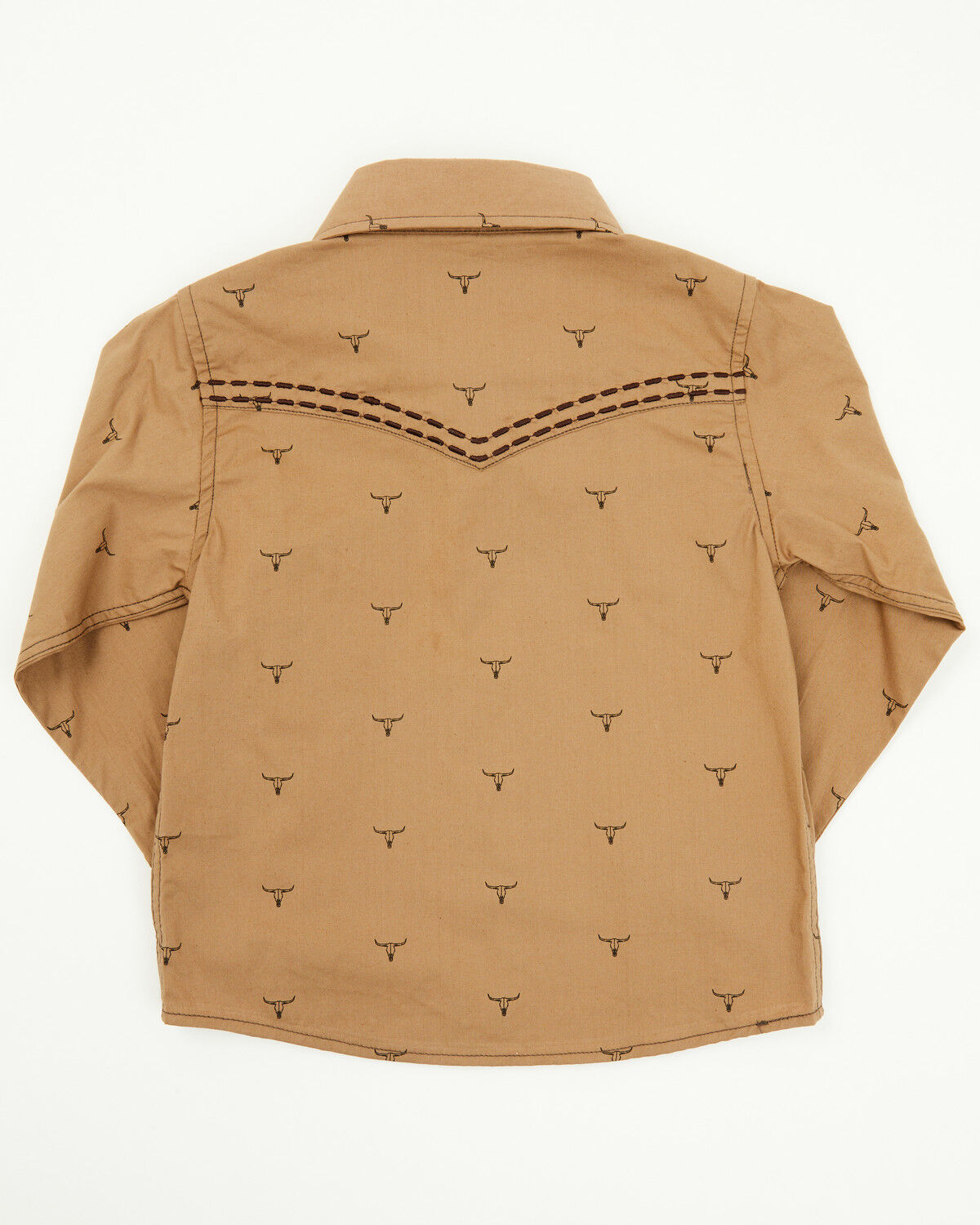 Cowboy Hardware Toddler Boys' Steerhead Long Sleeve Snap Western Shirt