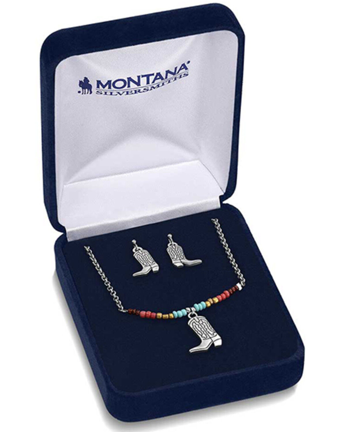 Montana Silversmiths Women's Colorstruck Cowboy Boot Beaded Jewelry Set - 2 Piece