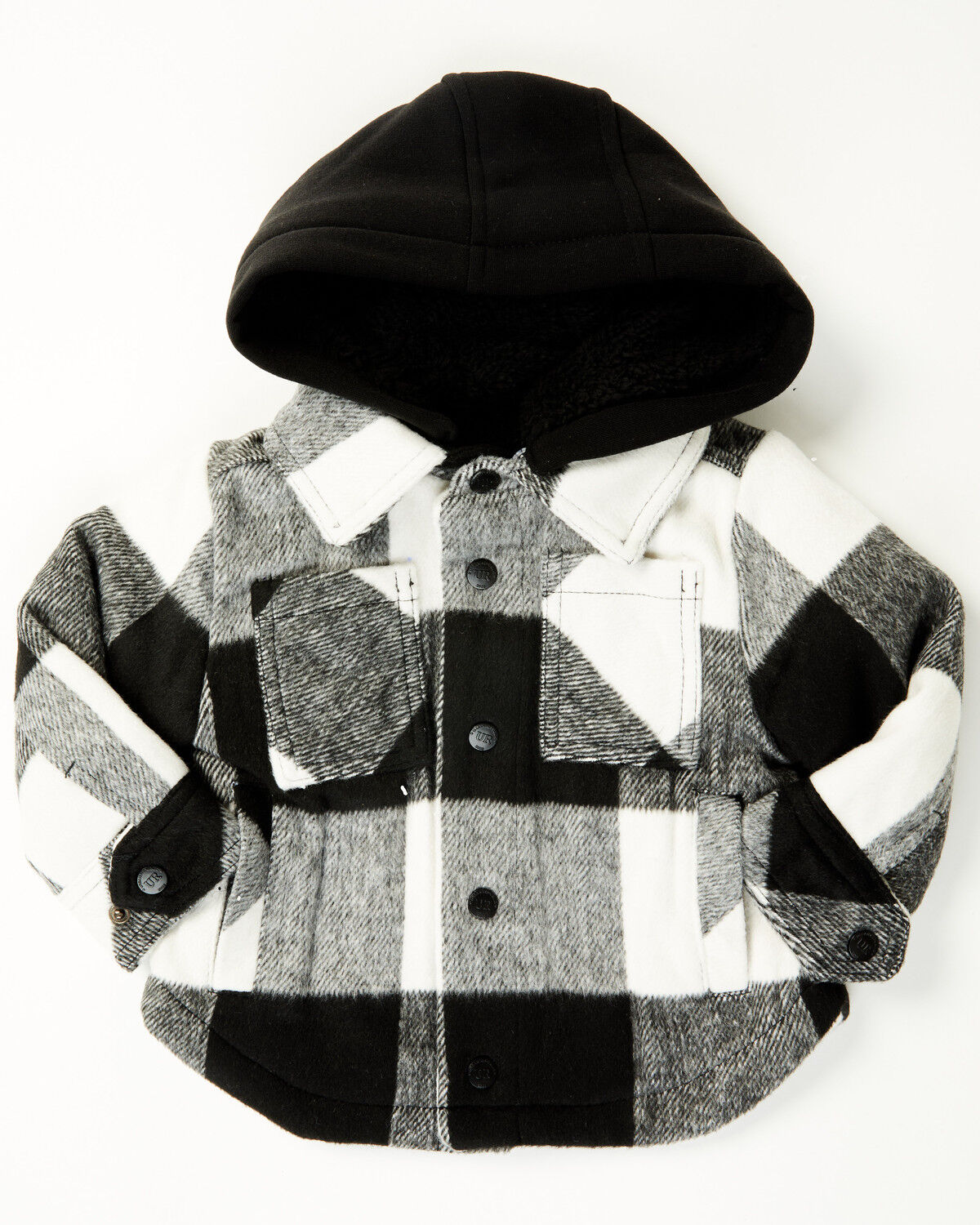 Urban Republic Infant Boys' Plaid Print Snap Hooded Jacket