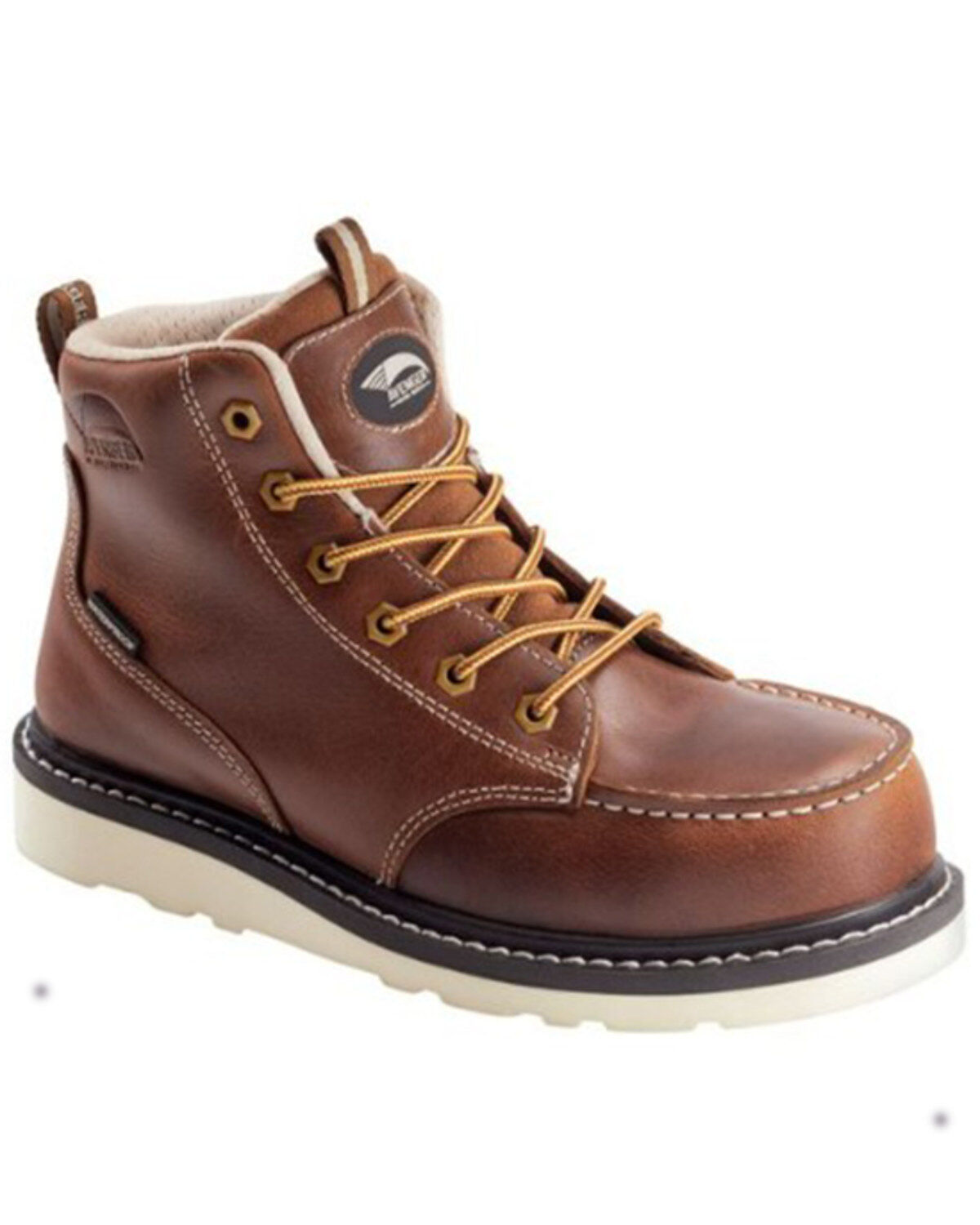 Avenger Men's Wedge 6" Mid Waterproof Lace-Up Work Boots - Carbon Nanofiber Toe
