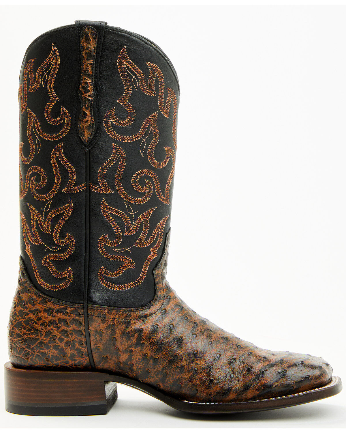 Cody James Men's Exotic Full Quill Ostrich Western Boots - Broad Square Toe