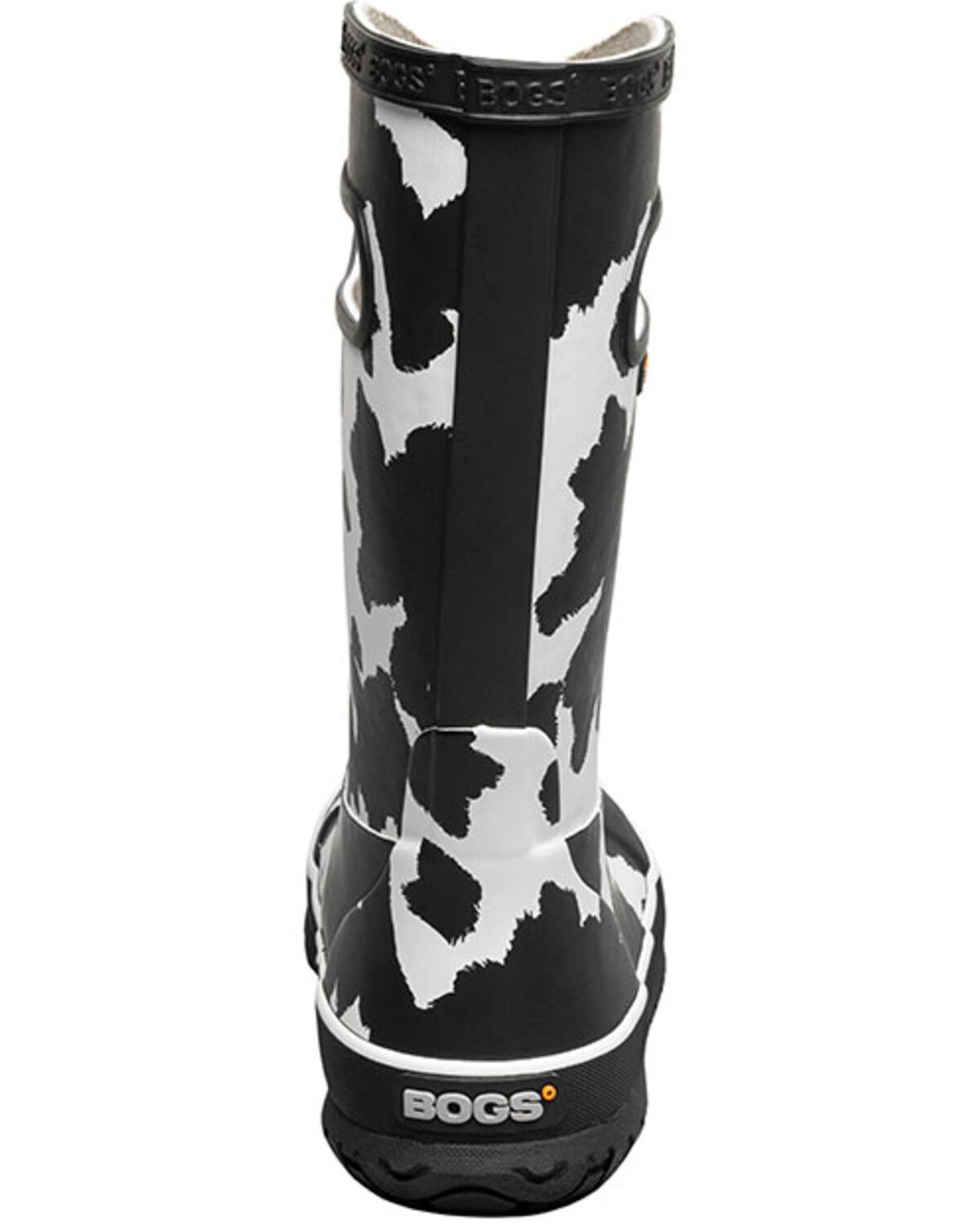 Bogs Girls' Cow Print Rain Boots - Round Toe