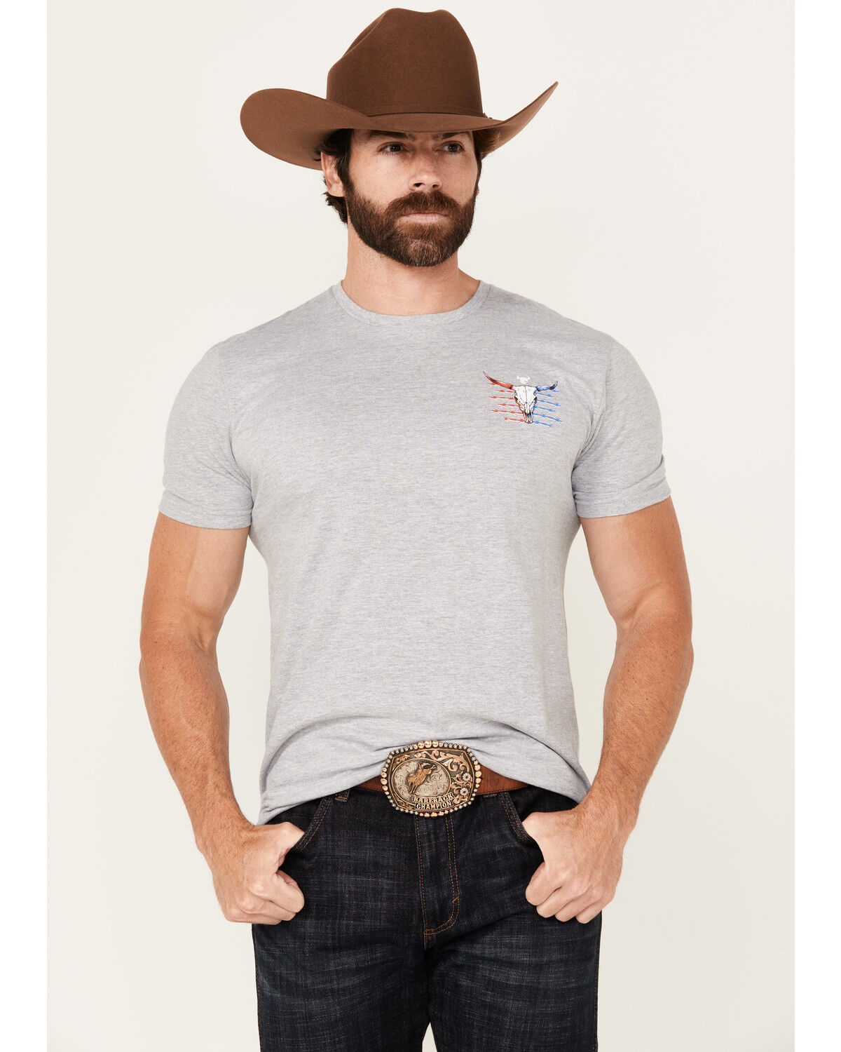 Cowboy Hardware Men's Live Free Short Sleeve Graphic T-Shirt
