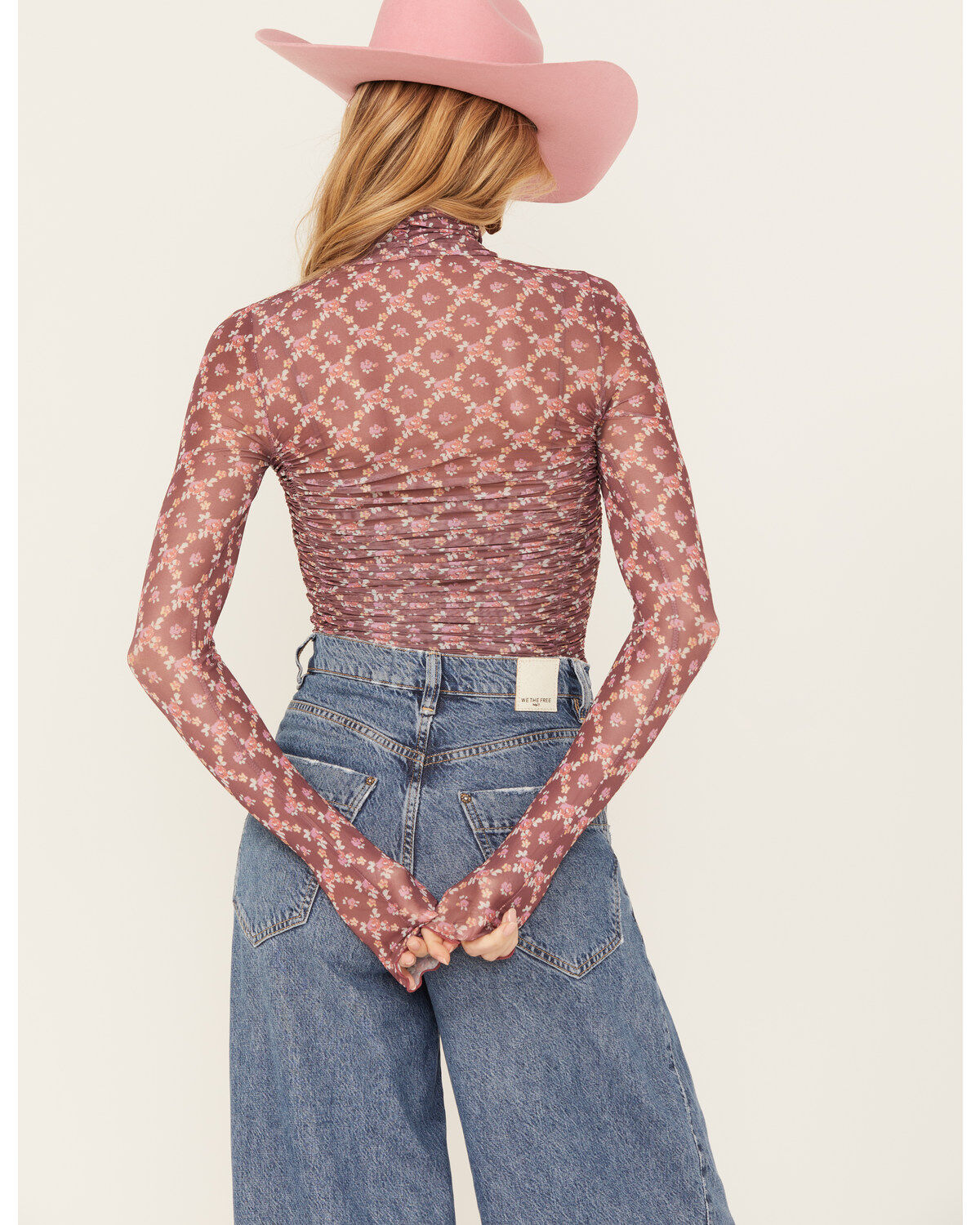 Free People Women's Under It All Printed Bodysuit