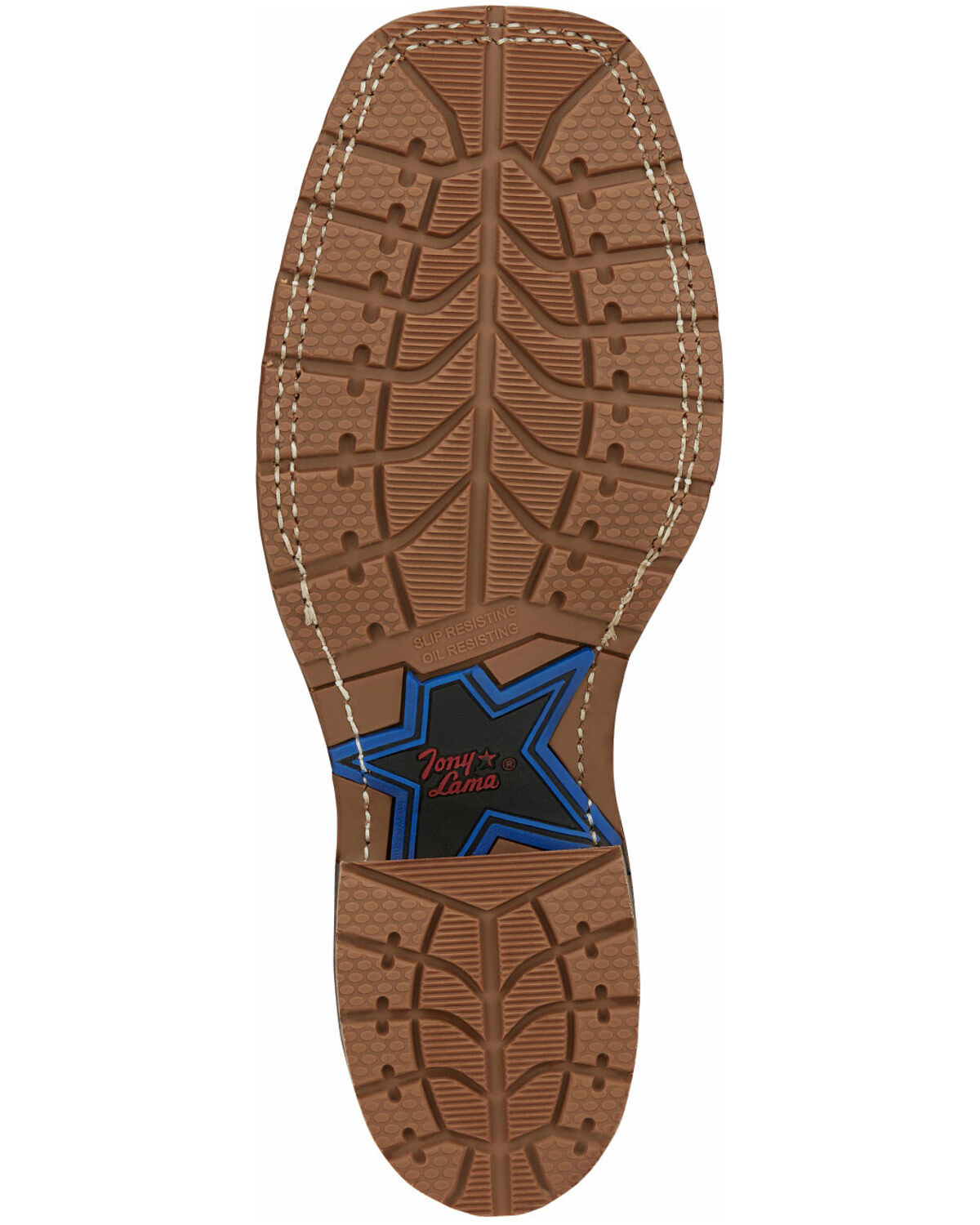 Tony Lama Men's Bowie Oak Western Boots - Broad Square Toe