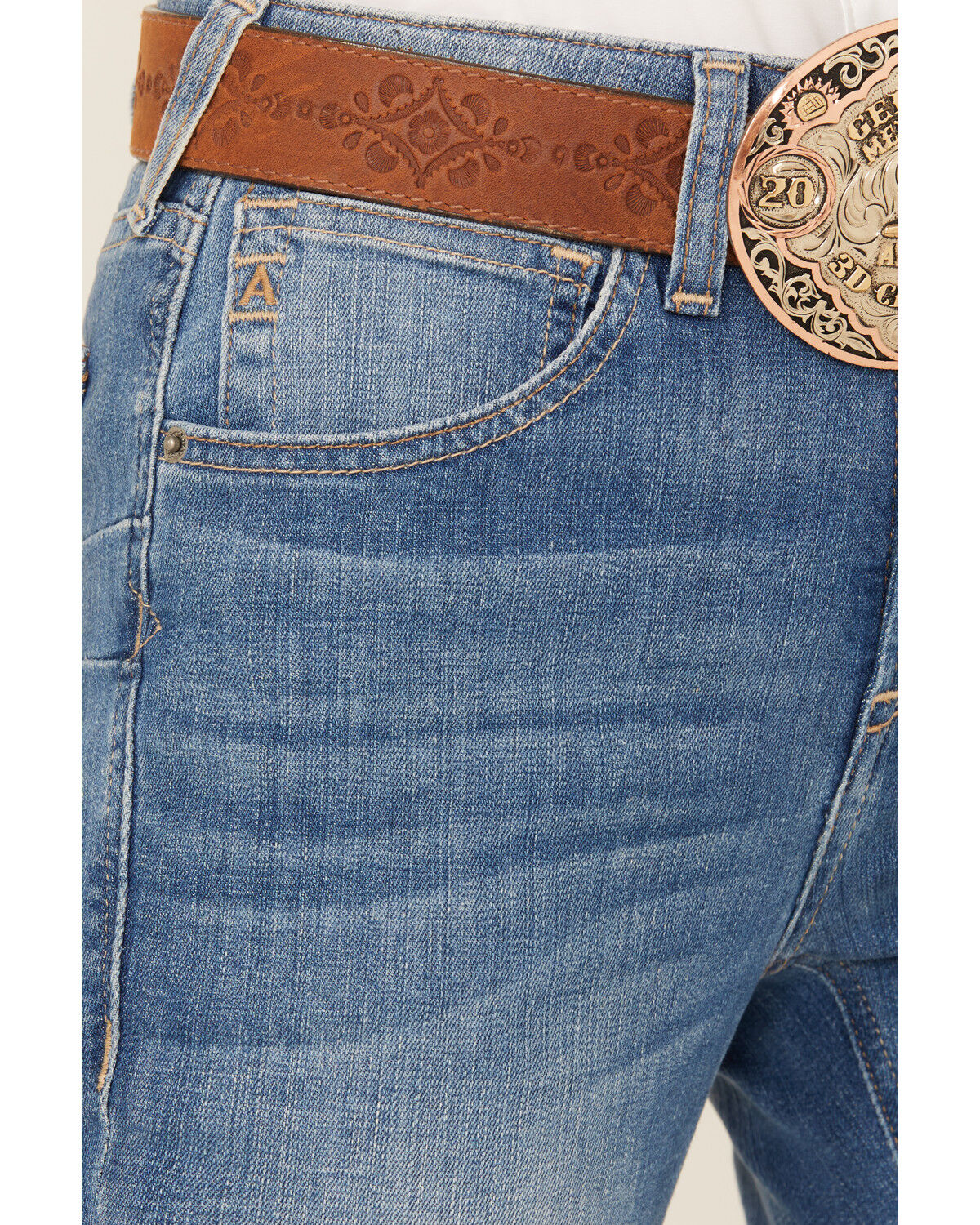 Ariat Women's Cassandra Medium Wash High Rise Bootcut Stretch Denim Jeans