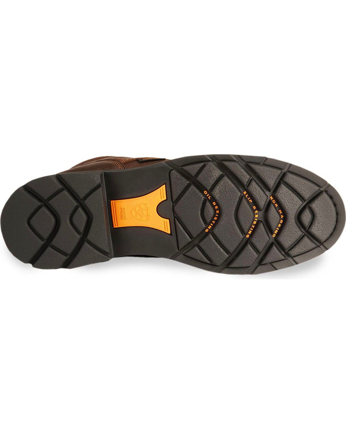 Ariat Waterproof Cascade H20 8" Lace-Up Work Boots - Round Soft Toe