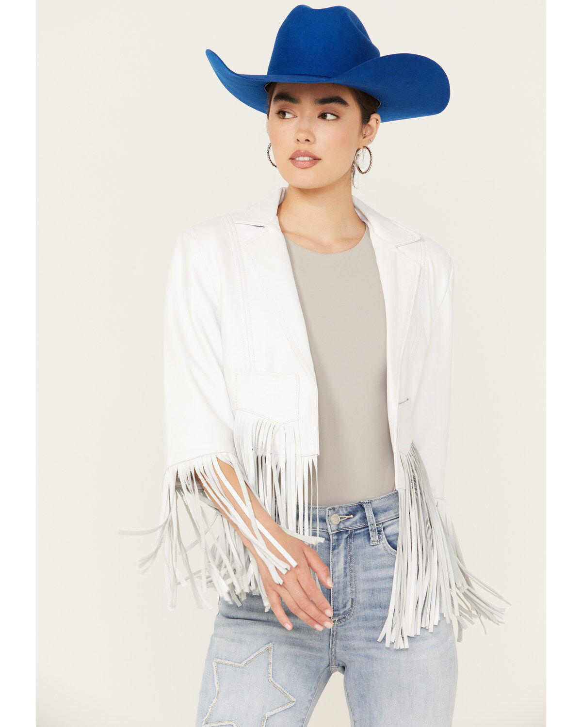 Cripple Creek Women's Cropped Fringe Jacket