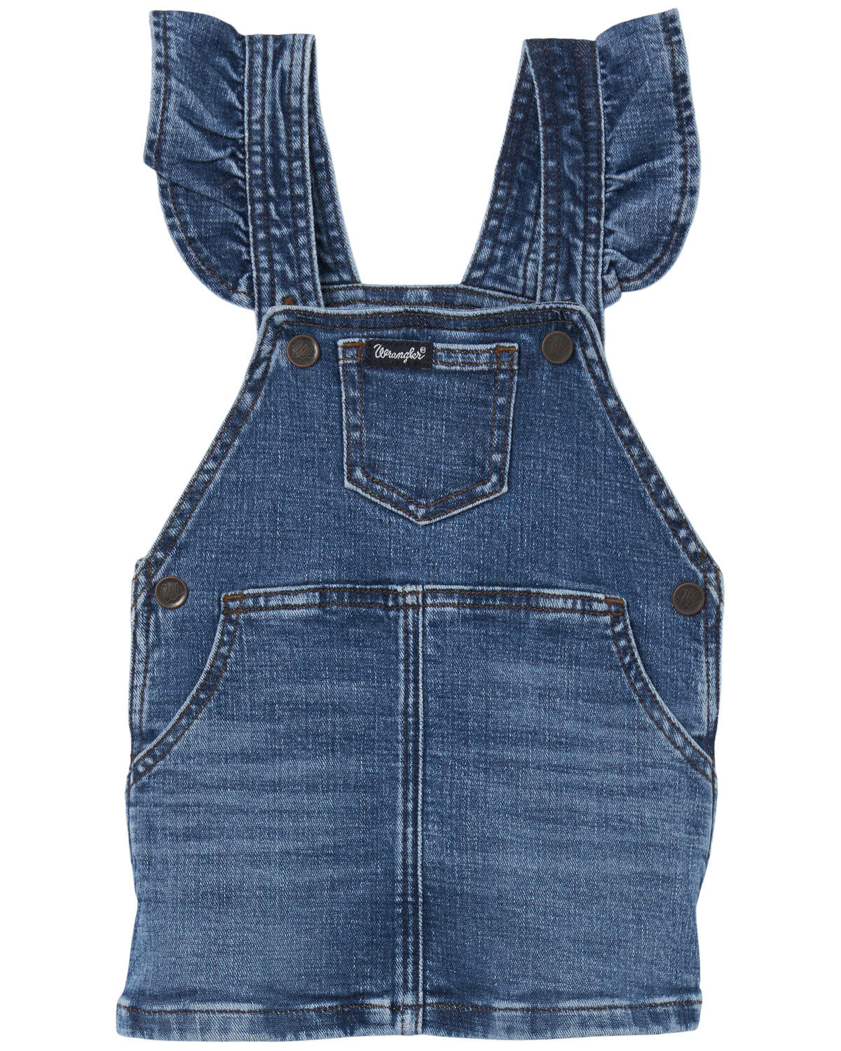 Wrangler Infant Girls' Phoebe Dark Wash Denim Skirtall