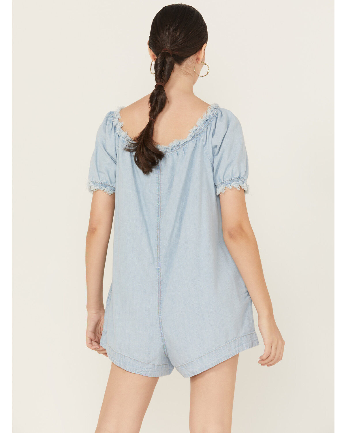 Free People Women's Daisy Denim Babydoll Romper