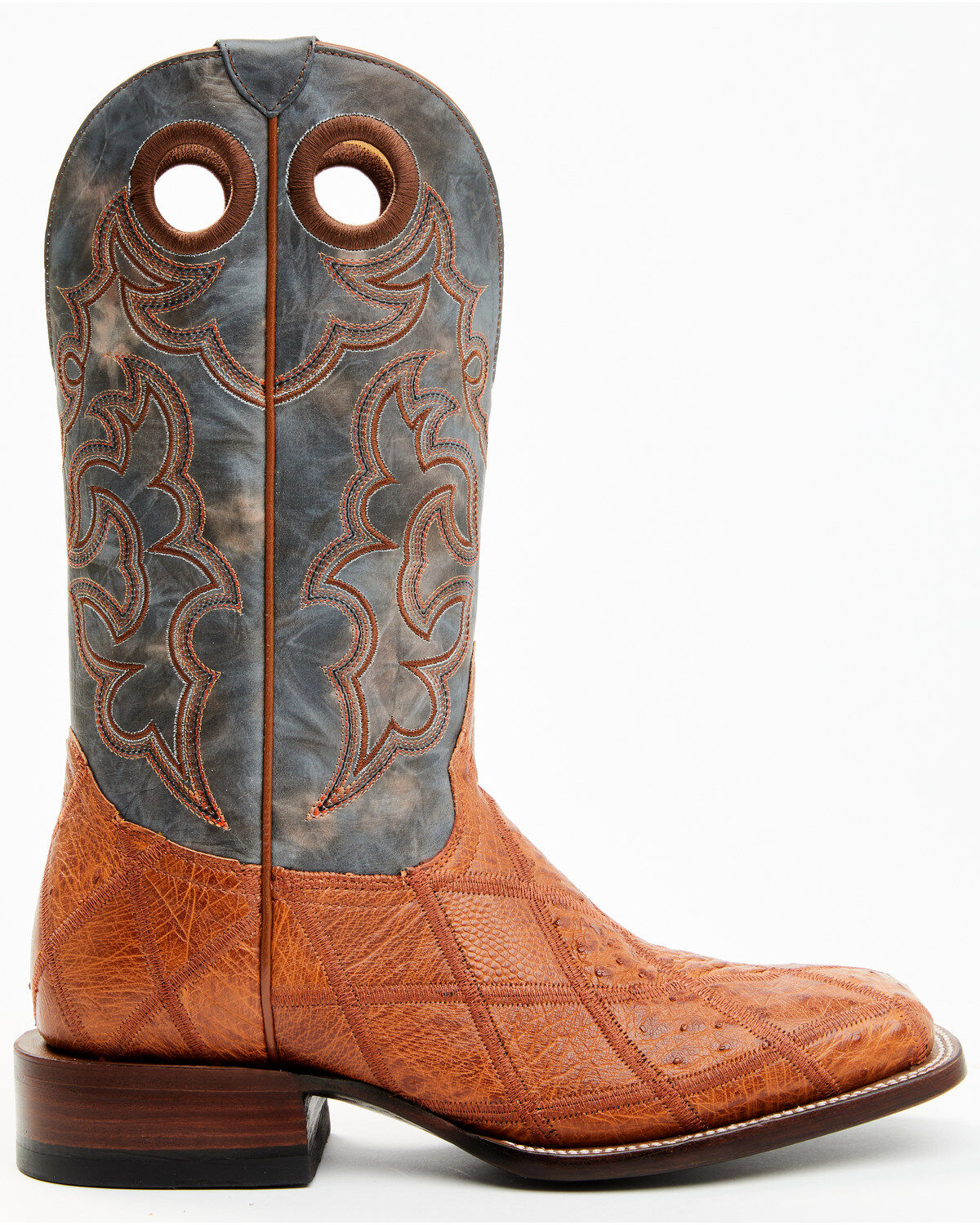 Cody James Men's Exotic Ostrich Western Boots - Broad Square Toe
