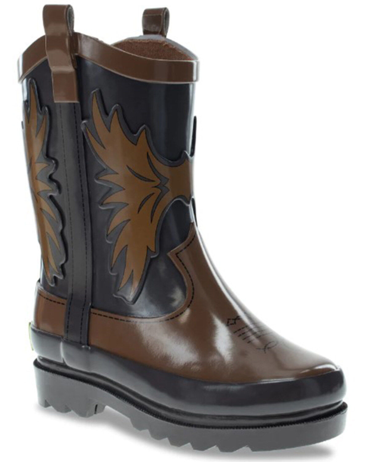 Western Chef Boys' Western Cowboy Rain Boots - Round Toe