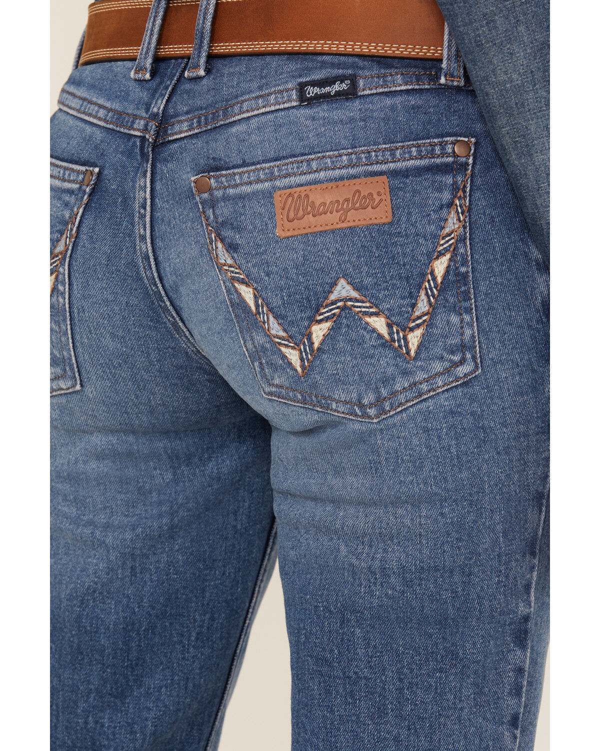 Wrangler Retro Women's Ella Medium Wash Low Rise Bootcut Stretch Denim Jeans