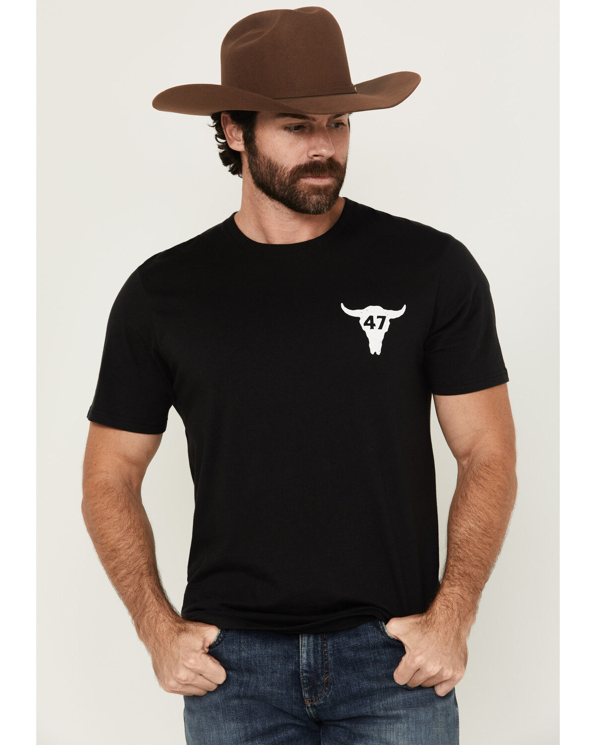 Wrangler Men's Boot Barn Exclusive Steer Head Logo Short Sleeve Graphic T-Shirt