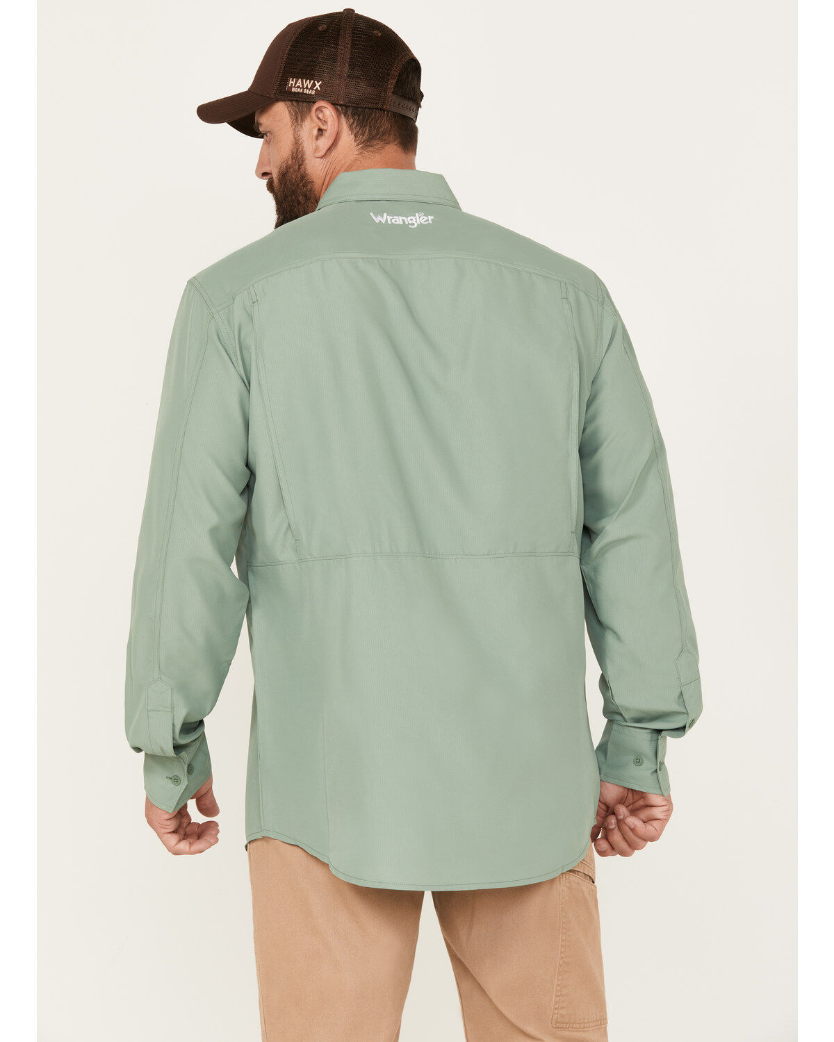 Wrangler Men's Performance Long Sleeve Button-Down Shirt