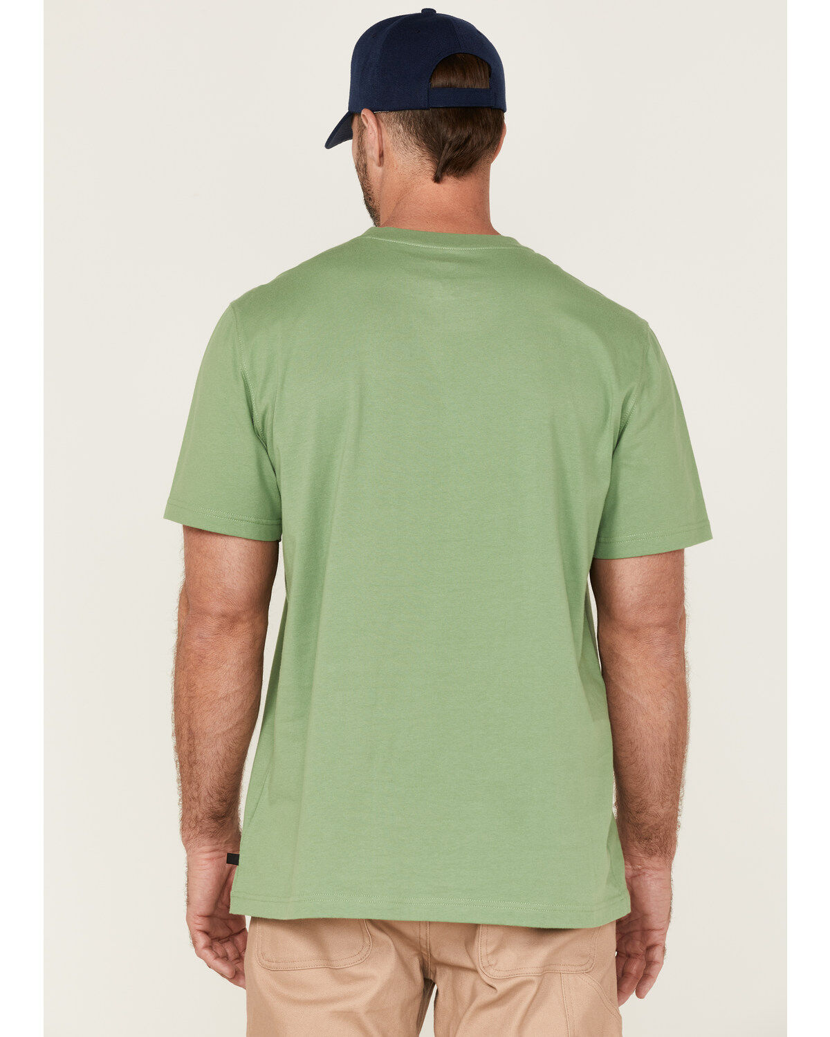 Hawx Men's Loden Logo Flag Graphic Work T-Shirt