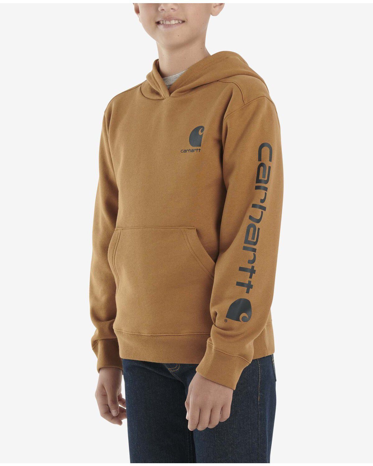 Carhartt Boys' Logo Graphic Hooded Sweatshirt